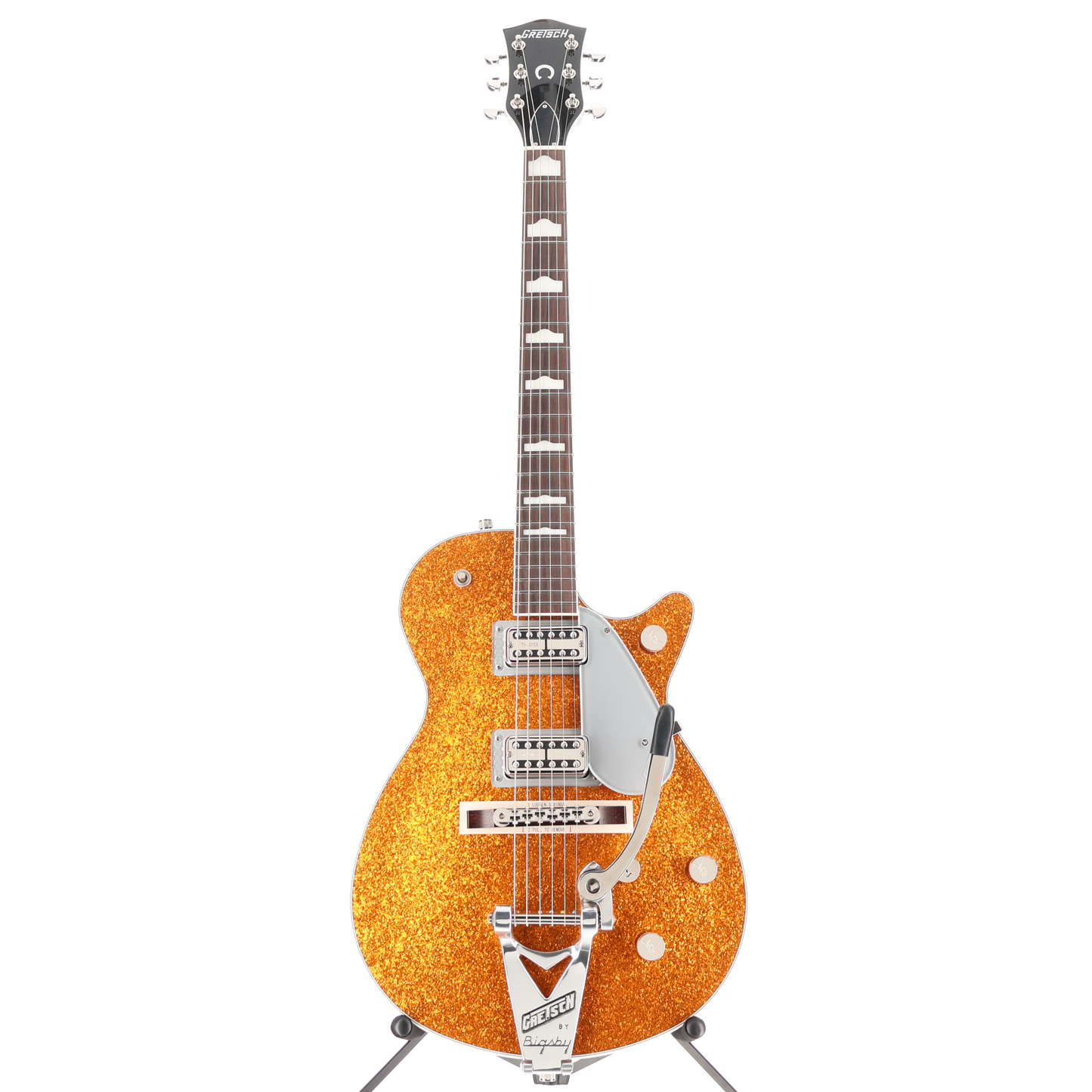 Gretsch G6129T-89 Vintage Select '89 Sparkle Jet with Bigsby, Gold Sparkle, Stage Ready (H11) (92903)