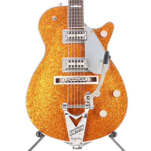 Gretsch G6129T-89 Vintage Select '89 Sparkle Jet with Bigsby, Rosewood Fingerboard, Gold Sparkle (H1) (92904)