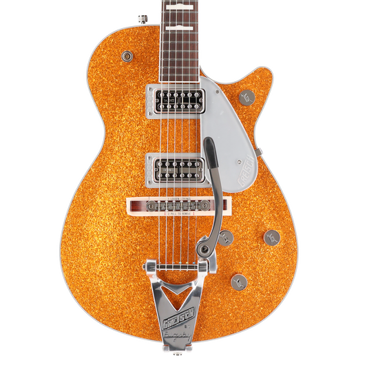 Gretsch G6129T-89 Vintage Select89 Sparkle Jet with Bigsby, Rosewood Fingerboard, Gold Sparkle (F10) (92907)
