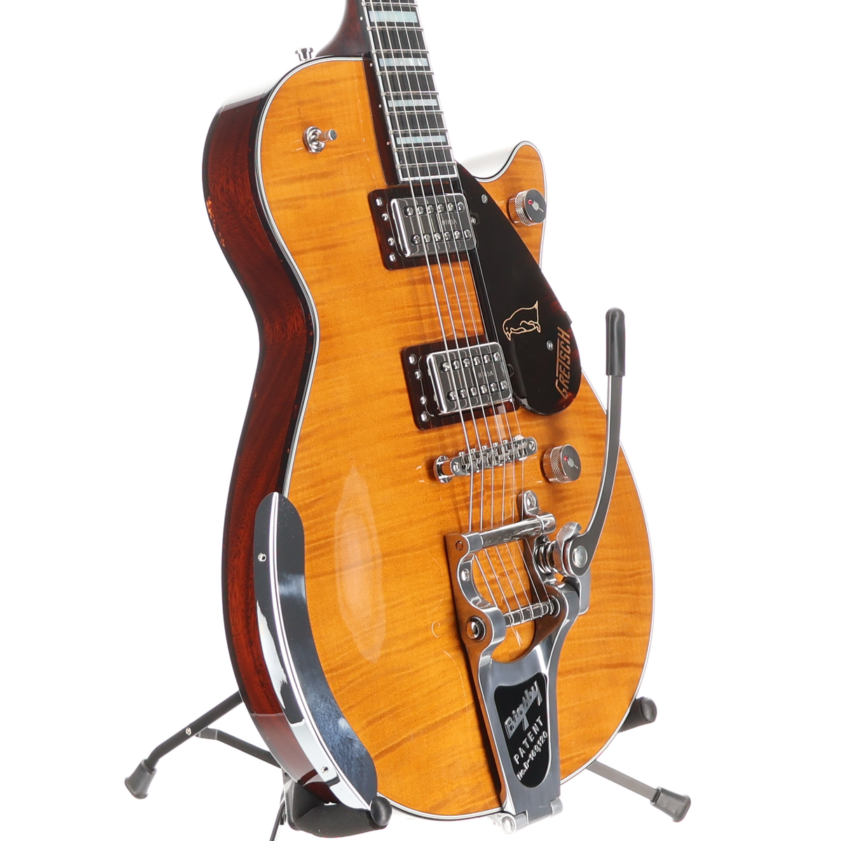 Gretsch G6134TFM-NH Nigel Hendroff Signature Penguin, Ebony Fingerboard, Amber Flame (RC2) (10198)