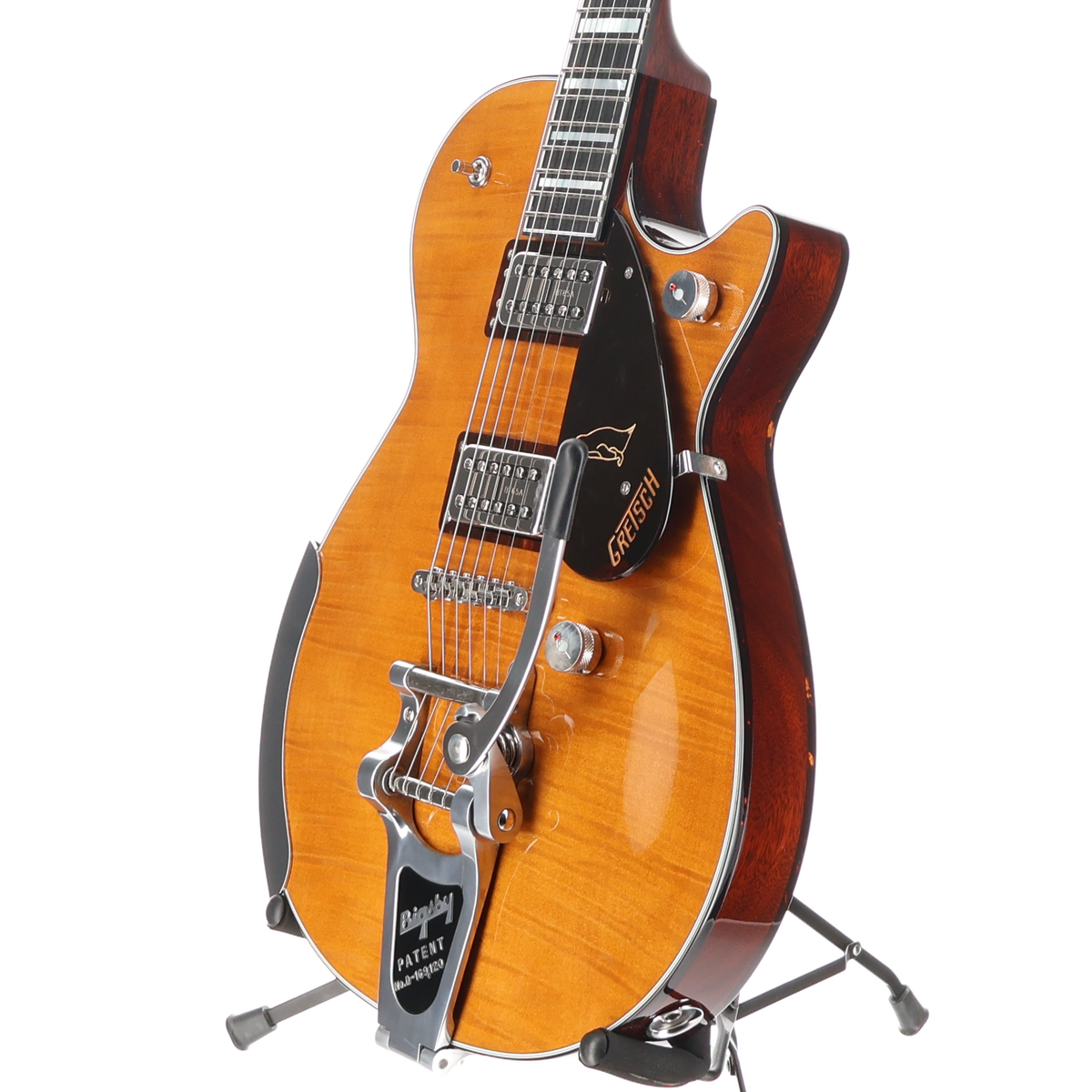 Gretsch G6134TFM-NH Nigel Hendroff Signature Penguin, Ebony Fingerboard, Amber Flame (RC2) (10198)