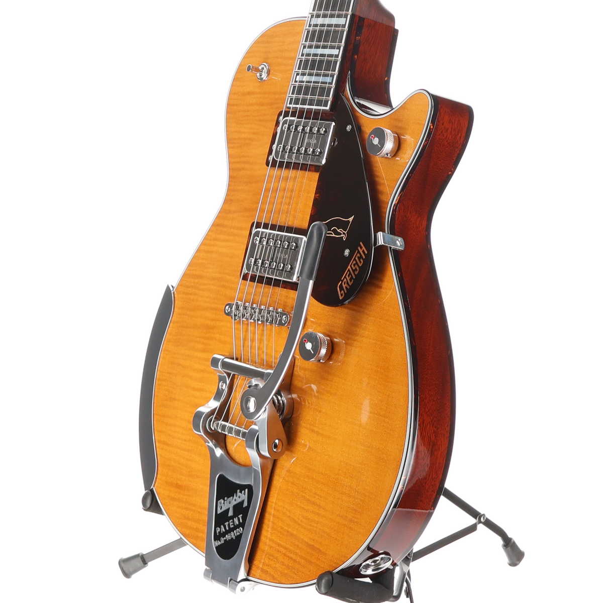 Gretsch G6134TFM-NH Nigel Hendroff Signature Penguin, Ebony Fingerboard, Amber Flame (RC2) (41094)