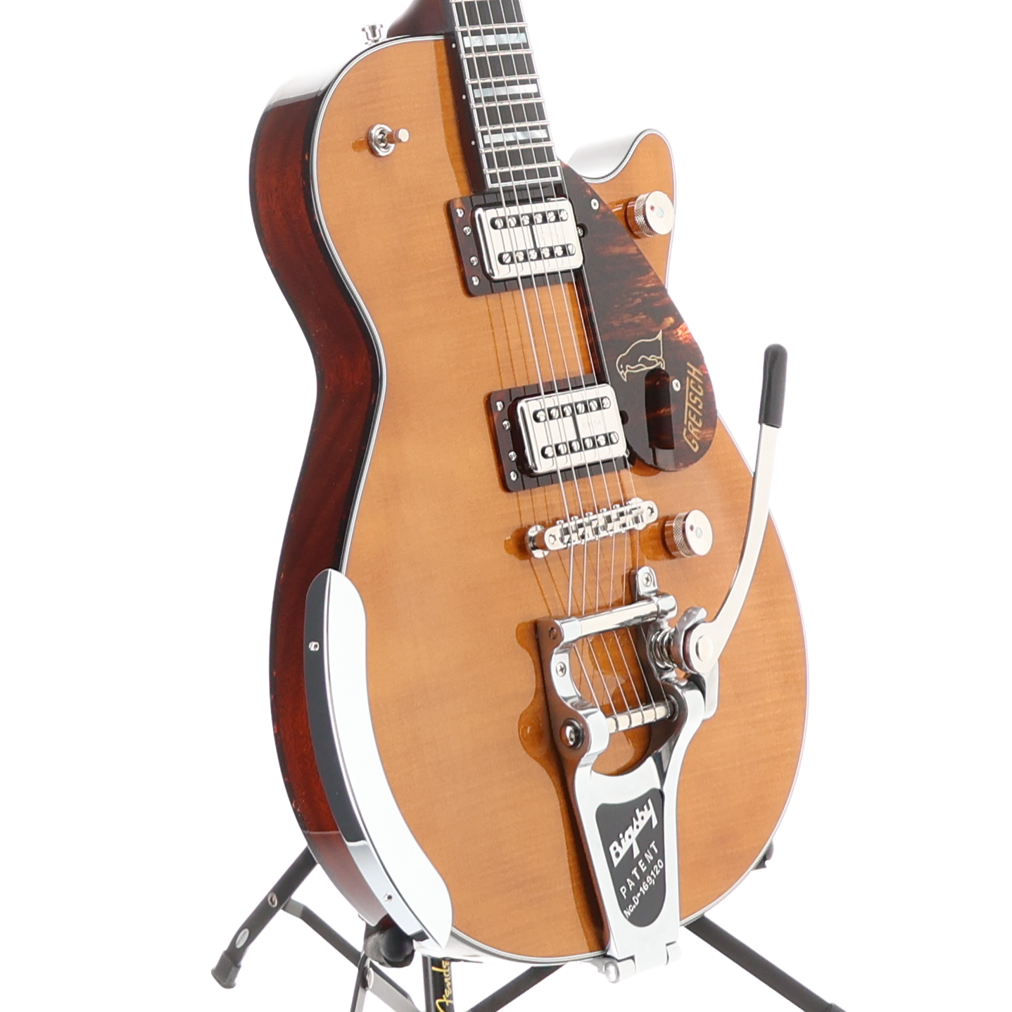 Gretsch G6134TFM-NH Nigel Hendroff Signature Penguin, Ebony Fingerboard, Amber Flame (X10) (24938)