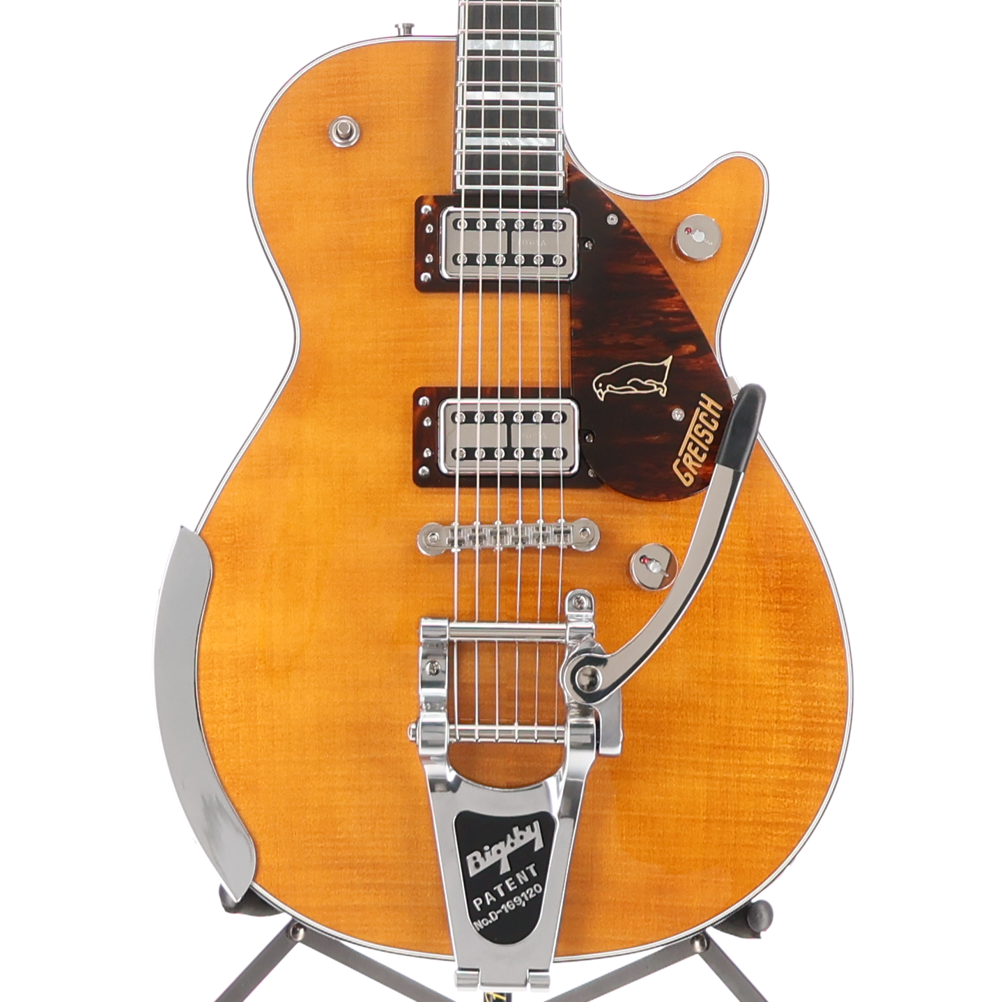 Gretsch G6134TFM-NH Nigel Hendroff Signature Penguin, Ebony Fingerboard, Amber Flame (X10) (24938)