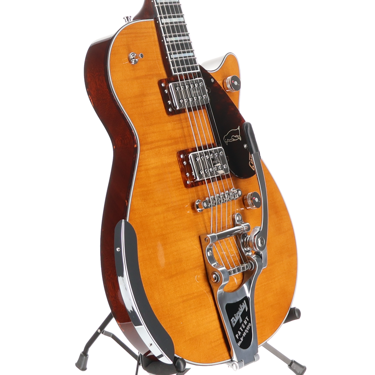 Gretsch G6134TFM-NH Nigel Hendroff Signature Penguin, Ebony Fingerboard, Amber Flame (Y11) (93619)