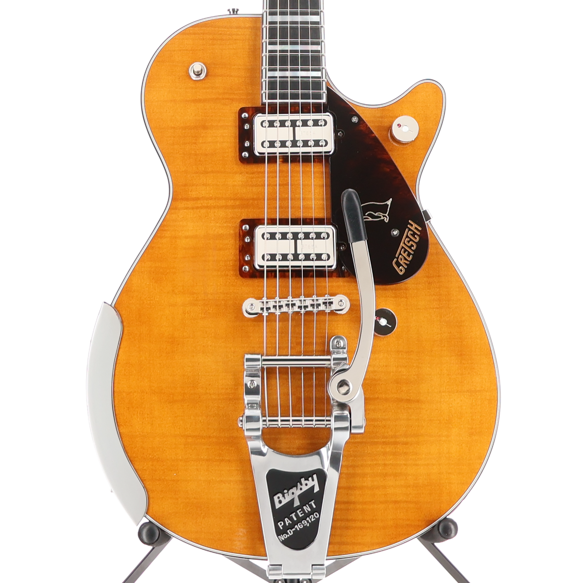 Gretsch G6134TFM-NH Nigel Hendroff Signature Penguin, Ebony Fingerboard, Amber Flame (Y11) (93619)