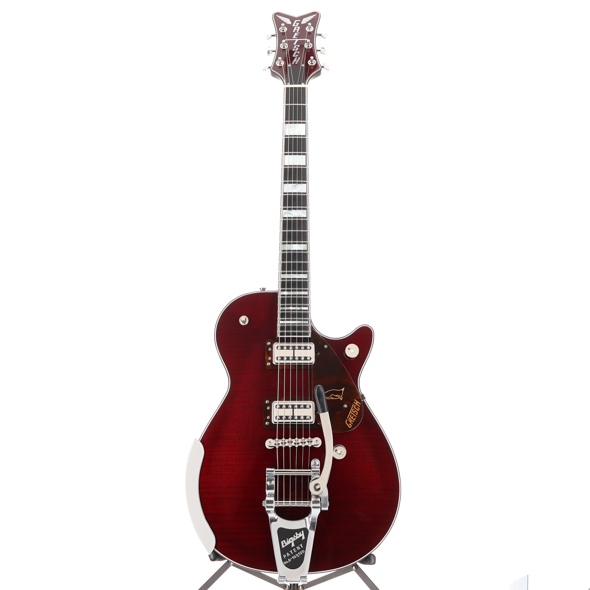 Gretsch G6134TFM-NH Nigel Hendroff Signature Penguin, Ebony Fingerboard, Dark Cherry Metallic Flame (D2) (72334)