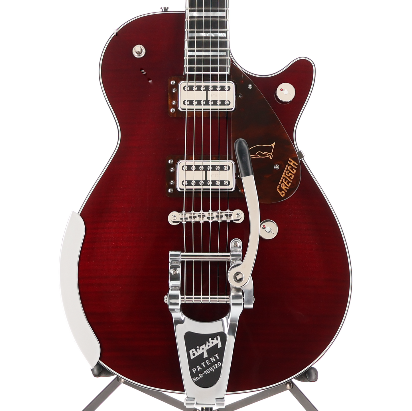 Gretsch G6134TFM-NH Nigel Hendroff Signature Penguin, Ebony Fingerboard, Dark Cherry Metallic Flame (D2) (72334)