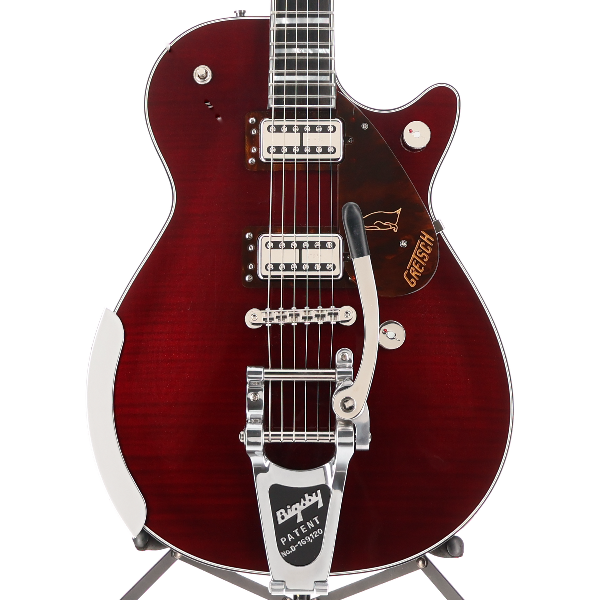 Gretsch G6134TFM-NH Nigel Hendroff Signature Penguin, Ebony Fingerboard, Dark Cherry Metallic Flame (D2) (72334)