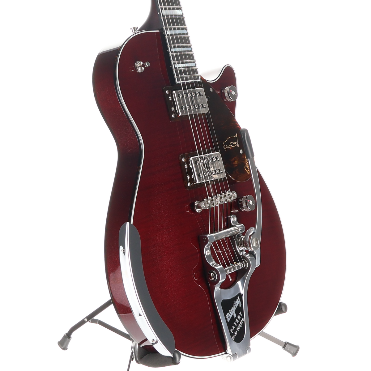 Gretsch G6134TFM-NH Nigel Hendroff Signature Penguin, Ebony Fingerboard, Dark Cherry Metallic Flame (F1) (10370)