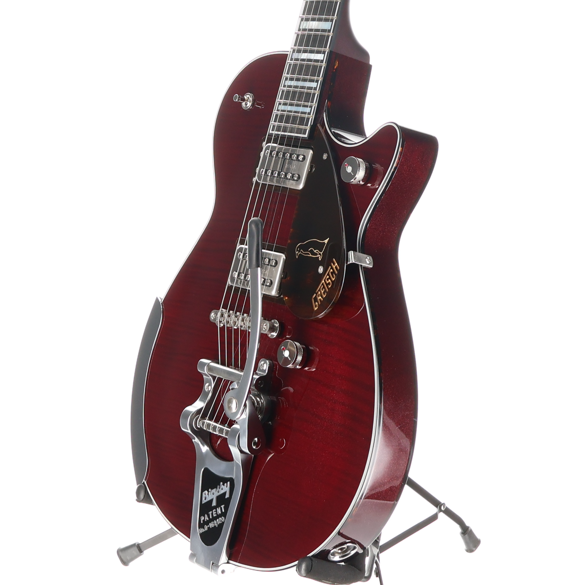 Gretsch G6134TFM-NH Nigel Hendroff Signature Penguin, Ebony Fingerboard, Dark Cherry Metallic Flame (F1) (10370)