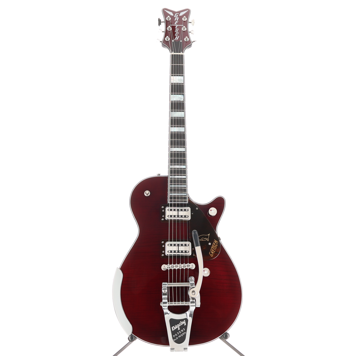 Gretsch G6134TFM-NH Nigel Hendroff Signature Penguin, Ebony Fingerboard, Dark Cherry Metallic Flame (F1) (10370)
