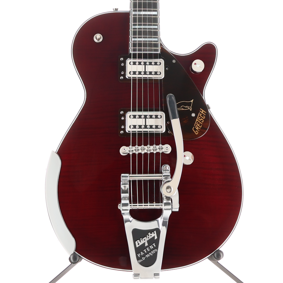 Gretsch G6134TFM-NH Nigel Hendroff Signature Penguin, Ebony Fingerboard, Dark Cherry Metallic Flame (F1) (10370)