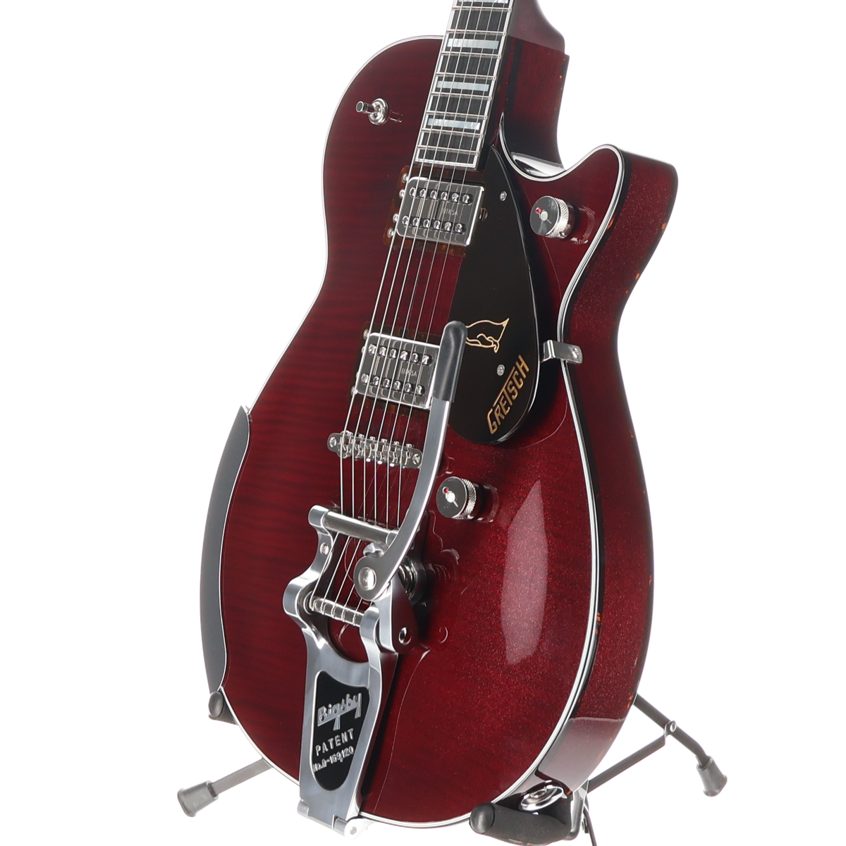 Gretsch G6134TFM-NH Nigel Hendroff Signature Penguin, Ebony Fingerboard, Dark Cherry Metallic Flame (H11) (24948)