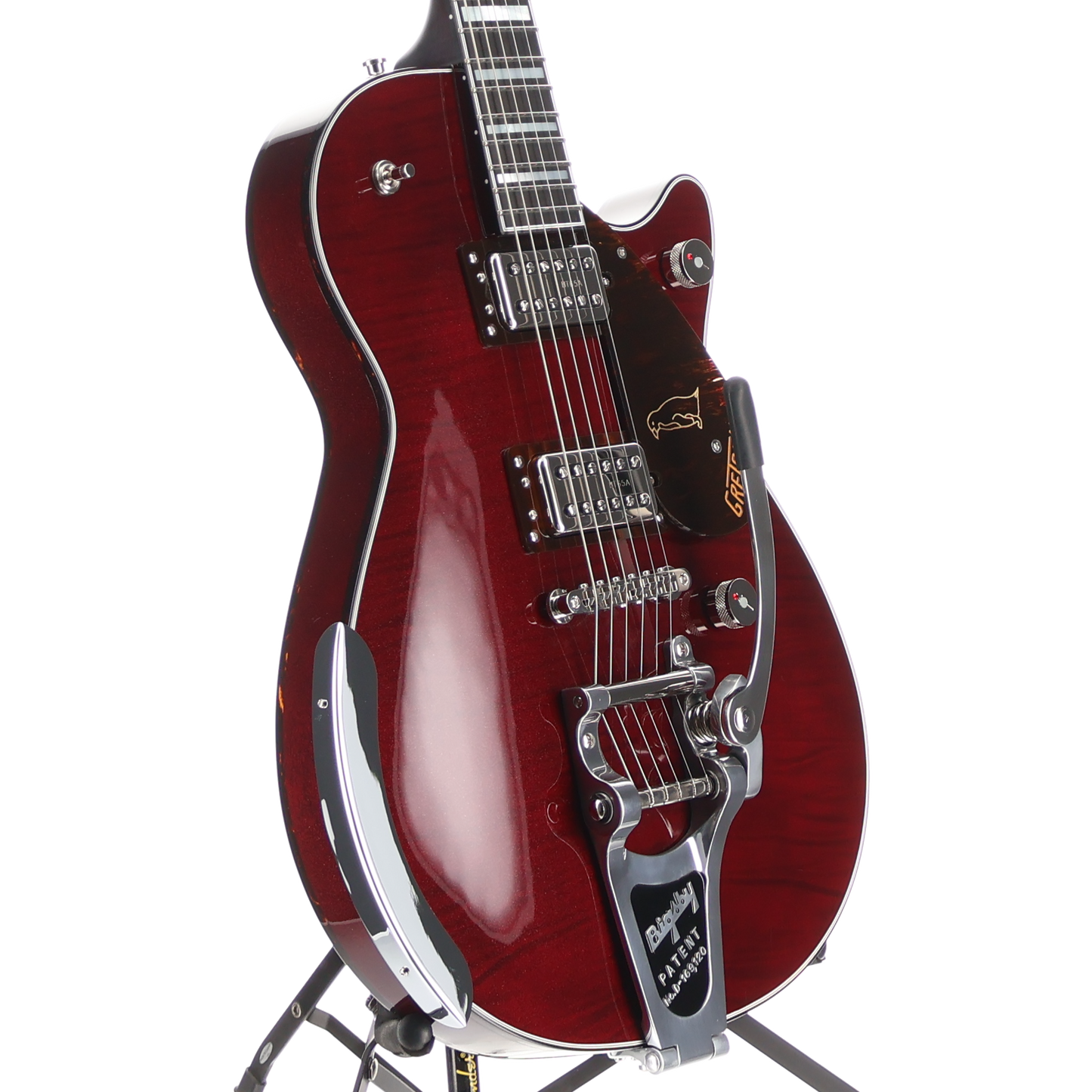Gretsch G6134TFM-NH Nigel Hendroff Signature Penguin, Ebony Fingerboard, Dark Cherry Metallic Flame (RP) (49877)