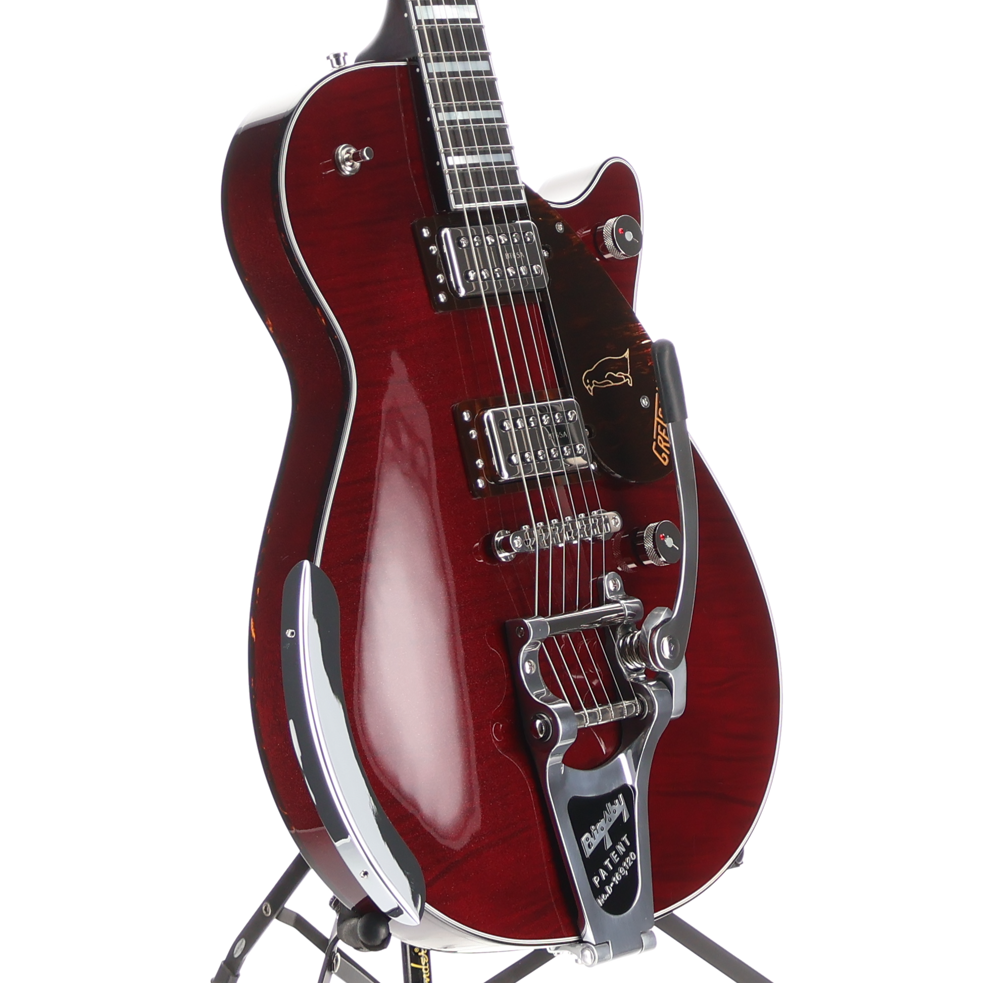 Gretsch G6134TFM-NH Nigel Hendroff Signature Penguin, Ebony Fingerboard, Dark Cherry Metallic Flame (RP) (49877)