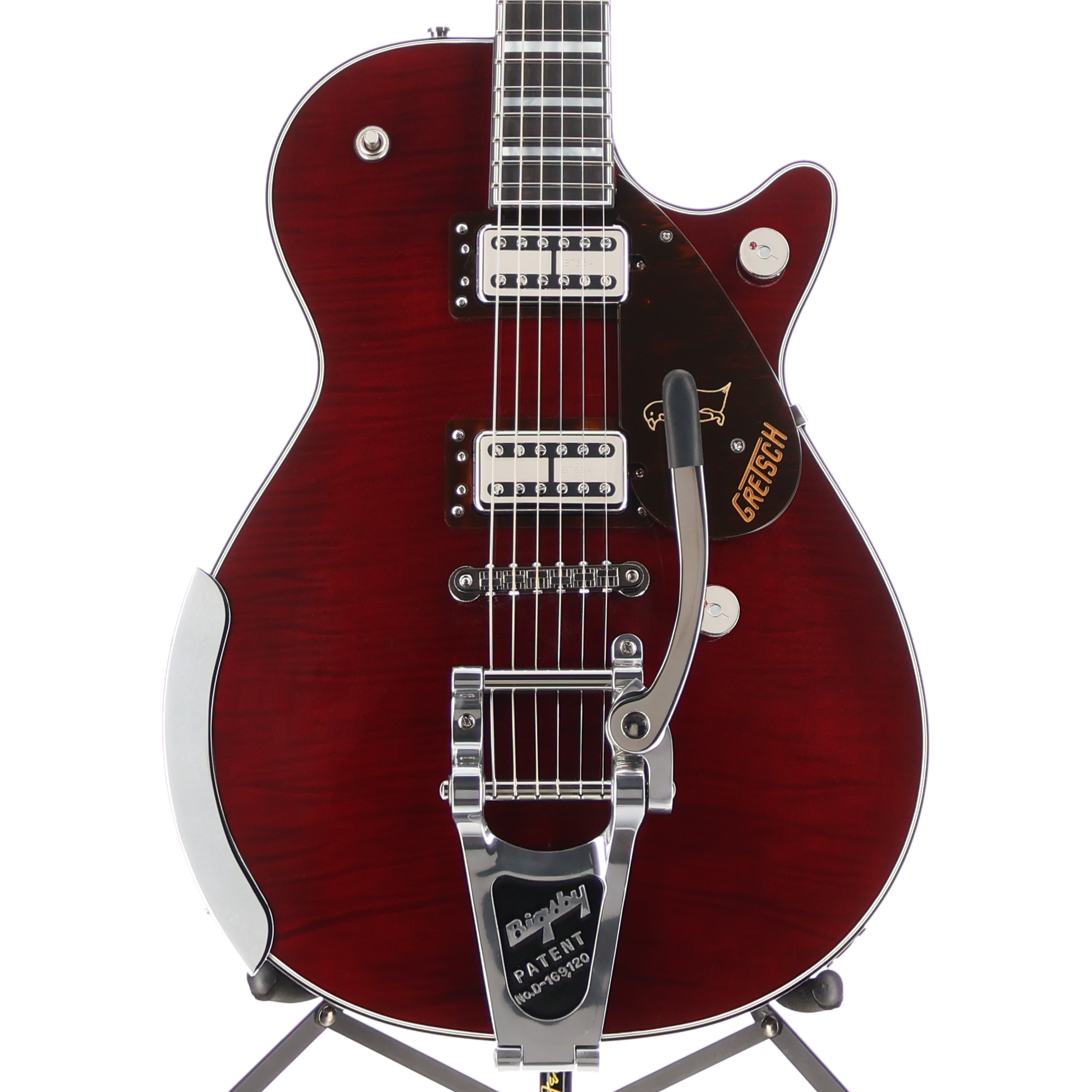 Gretsch G6134TFM-NH Nigel Hendroff Signature Penguin, Ebony Fingerboard, Dark Cherry Metallic Flame (RP) (49877)