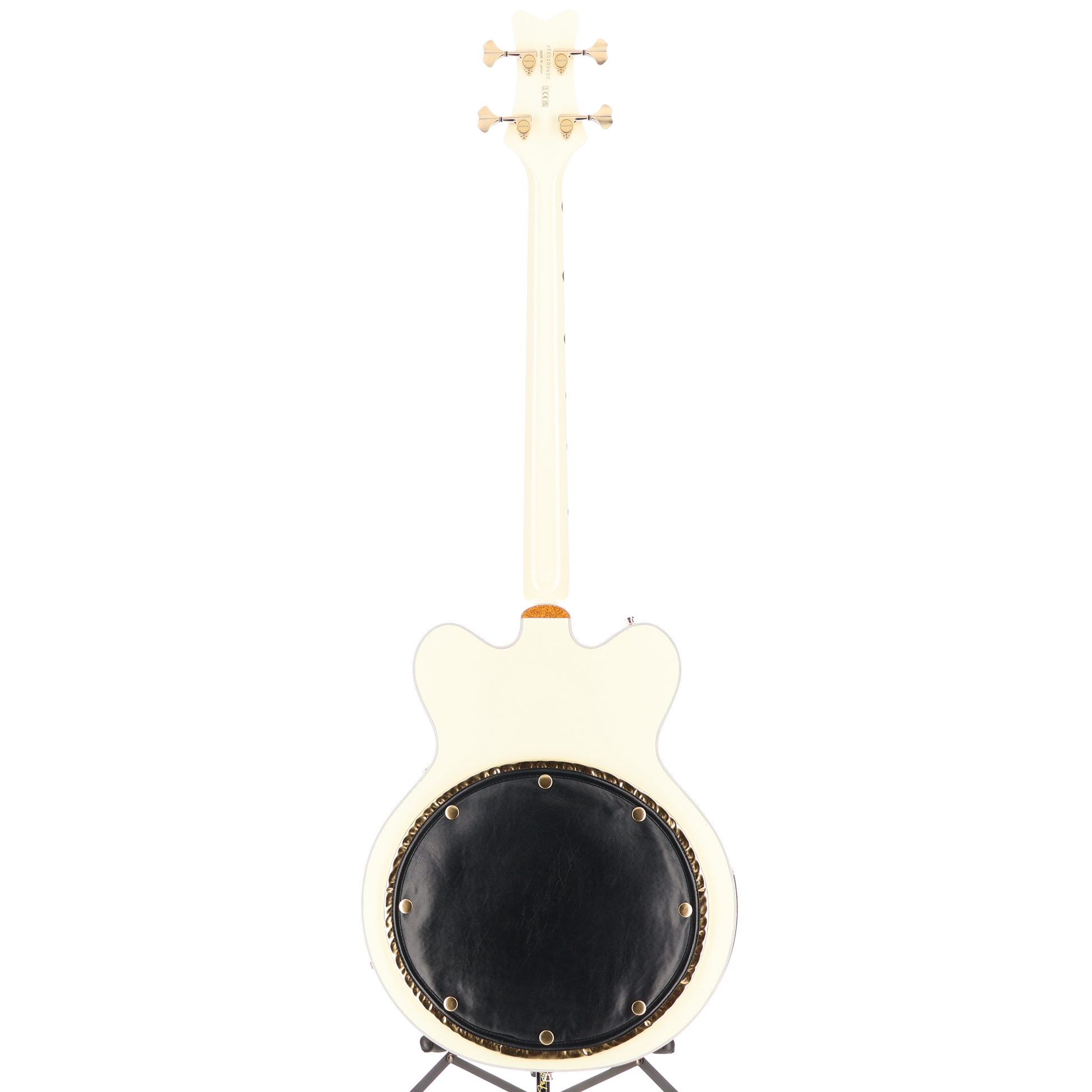 Gretsch G6136B-TP Tom Petersson Signature Falcon 4-String Bass with Cadillac Tailpiece, RumbleTron Pickup, Aged White Lacquer (D9) (03450)