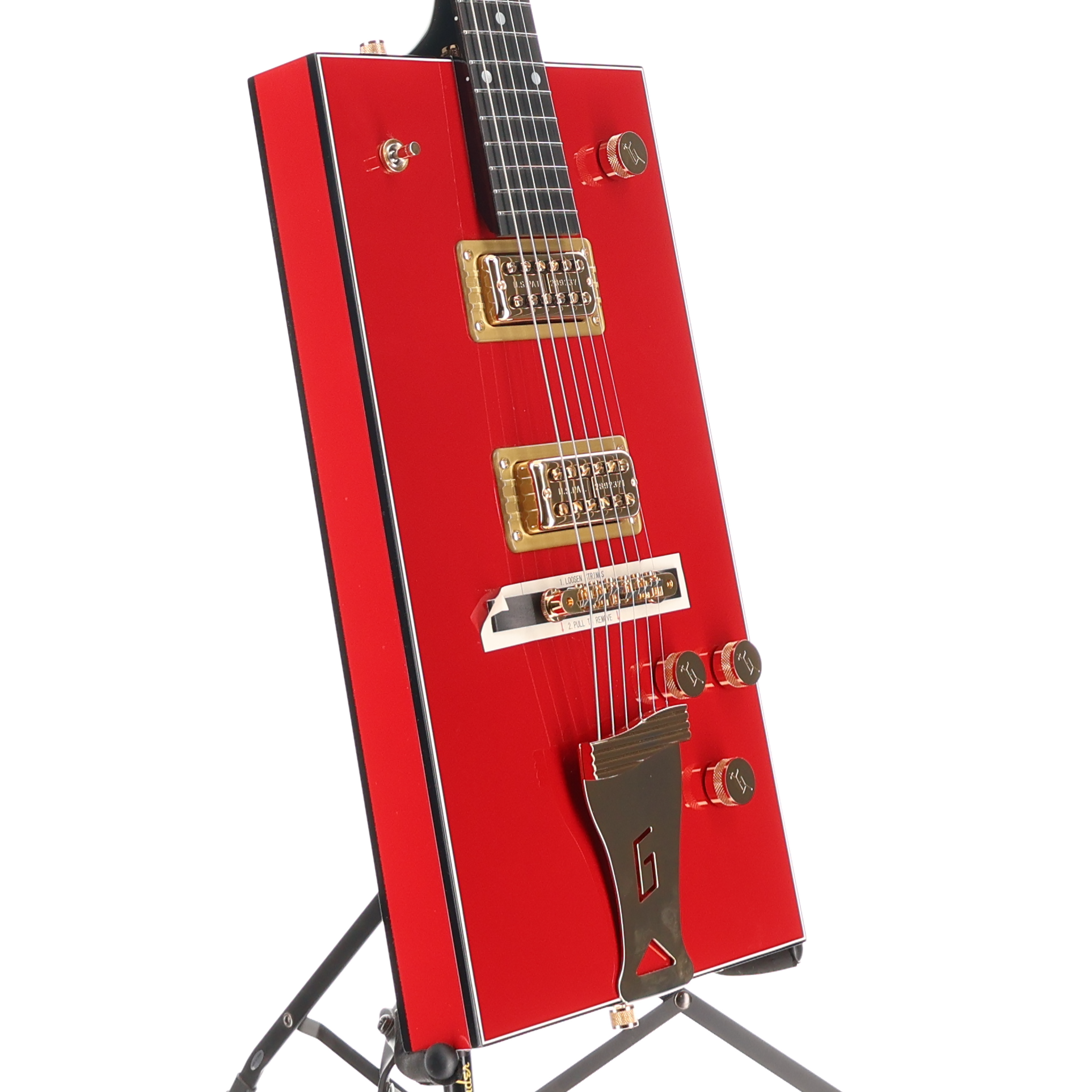 Gretsch G6138 Bo Diddley, "G" Cutout Tailpiece, Ebony Fingerboard, Firebird Red (B2) (13868)