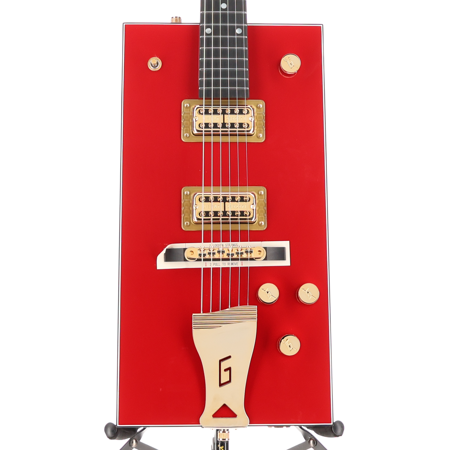 Gretsch G6138 Bo Diddley, "G" Cutout Tailpiece, Ebony Fingerboard, Firebird Red (B2) (13868)