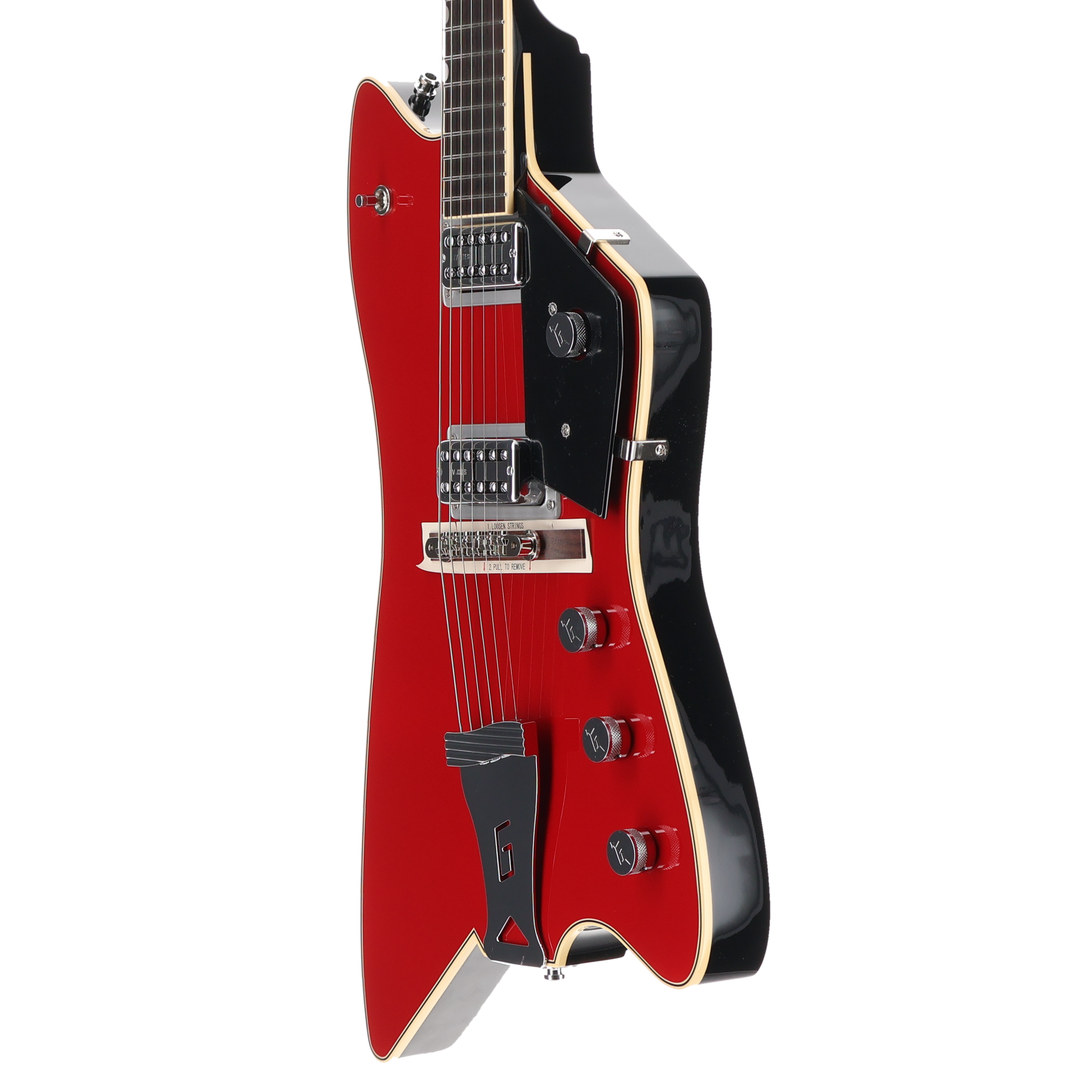 Gretsch G6199 Billy-Bo "G" Cutout Tailpiece TV Jones Rosewood Fingerboard Firebird Red (RC2) (10193)