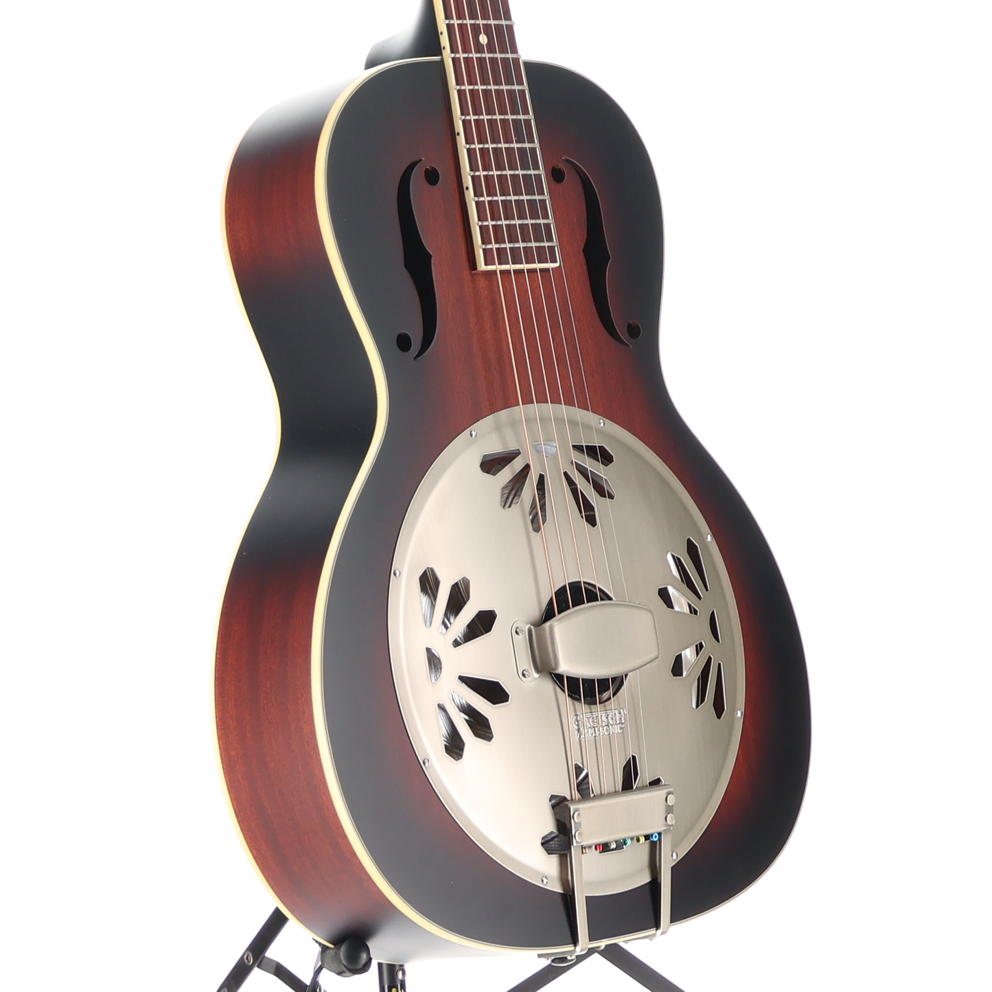 Gretsch G9240 Alligator Round-Neck, Mahogany Body Biscuit Cone Resonator Guitar, 2-Color Sunburst (G3) (52015)