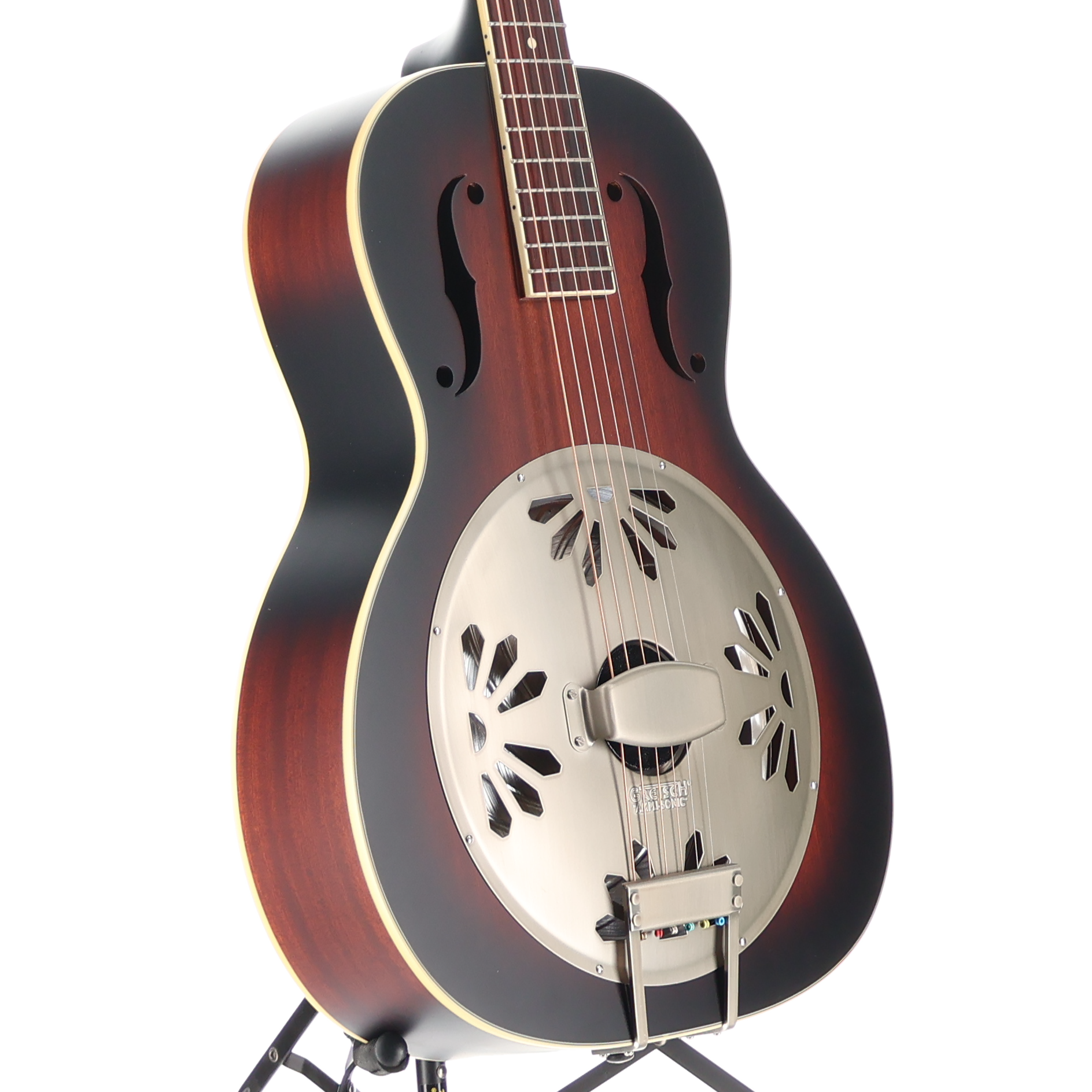 Gretsch G9240 Alligator Round-Neck, Mahogany Body Biscuit Cone Resonator Guitar, 2-Color Sunburst (G3) (52015)