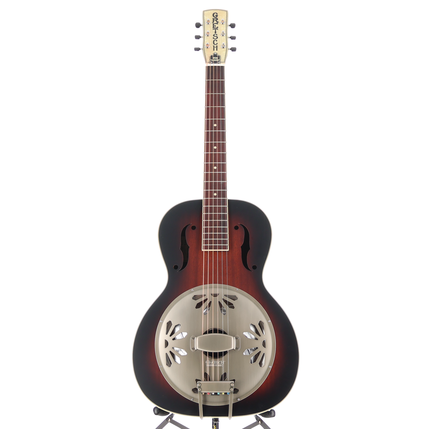 Gretsch G9240 Alligator Round-Neck, Mahogany Body Biscuit Cone Resonator Guitar, 2-Color Sunburst (G3) (52015)