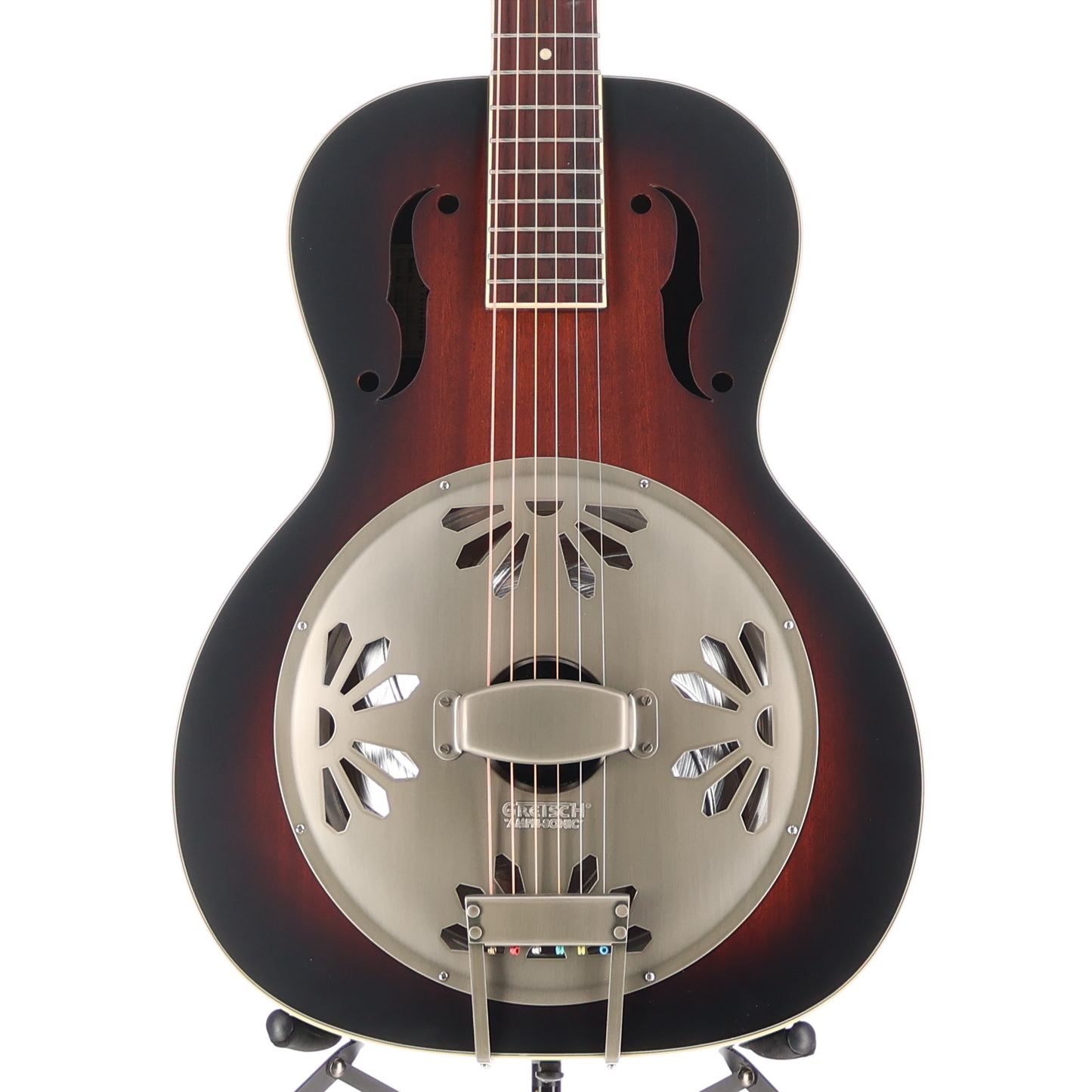 Gretsch G9240 Alligator Round-Neck, Mahogany Body Biscuit Cone Resonator Guitar, 2-Color Sunburst (G3) (52015)