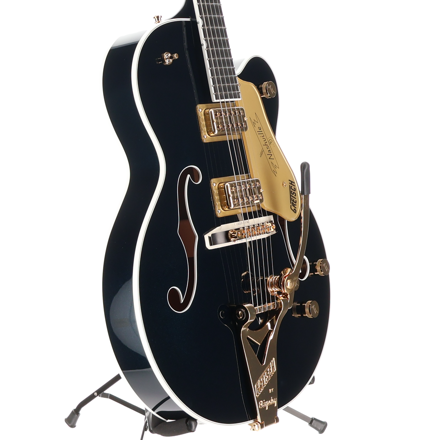 Gretsch Nashville Hollow Body String-Thru Bigsby Gold Hardware Ebony Fingerboard Midnight Sapphire (P) (20693)