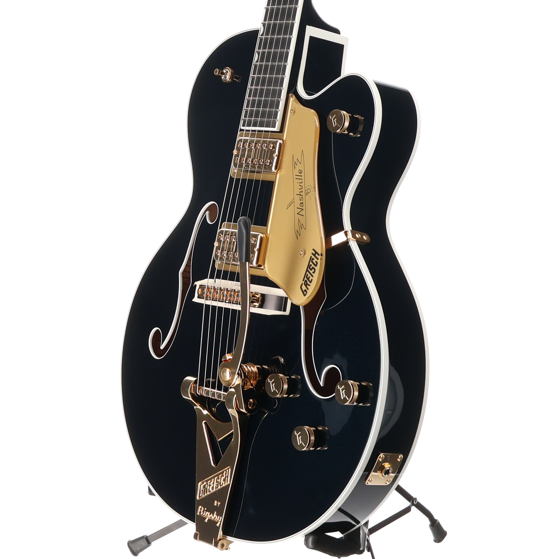 Gretsch Nashville Hollow Body String-Thru Bigsby Gold Hardware Ebony Fingerboard Midnight Sapphire (P) (20693)