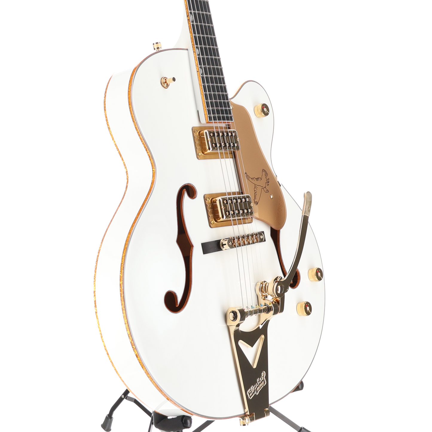 Gretsch Synchromatic Falcon Hollow Body Single-Cut with Bigsby, Ebony Fingerboard, Snowcrest White (RC2) (90532)