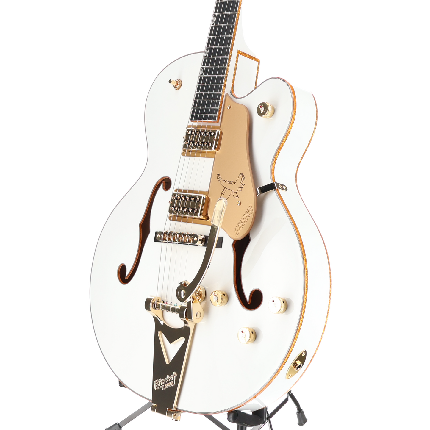 Gretsch Synchromatic Falcon Hollow Body Single-Cut with Bigsby, Ebony Fingerboard, Snowcrest White (RC2) (90532)