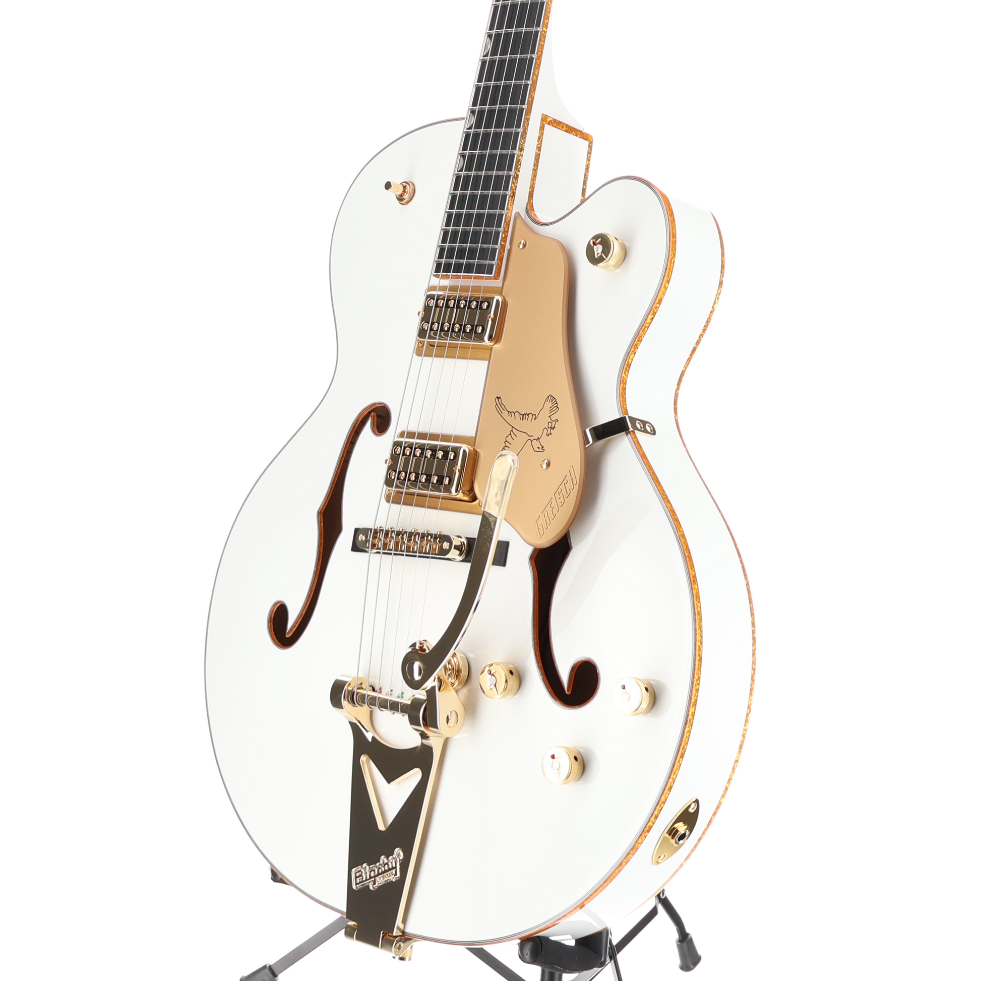 Gretsch Synchromatic Falcon Hollow Body Single-Cut with Bigsby, Ebony Fingerboard, Snowcrest White (RC2) (90532)