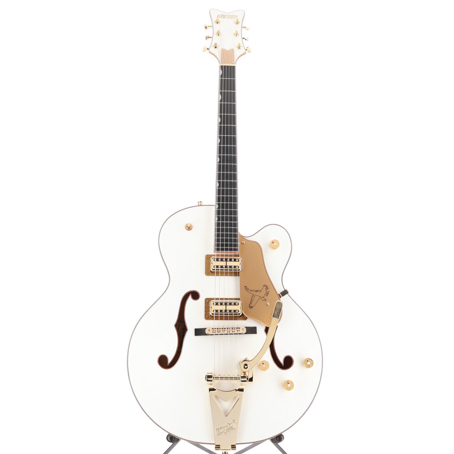 Gretsch Synchromatic Falcon Hollow Body Single-Cut with Bigsby, Ebony Fingerboard, Snowcrest White (RC2) (90532)