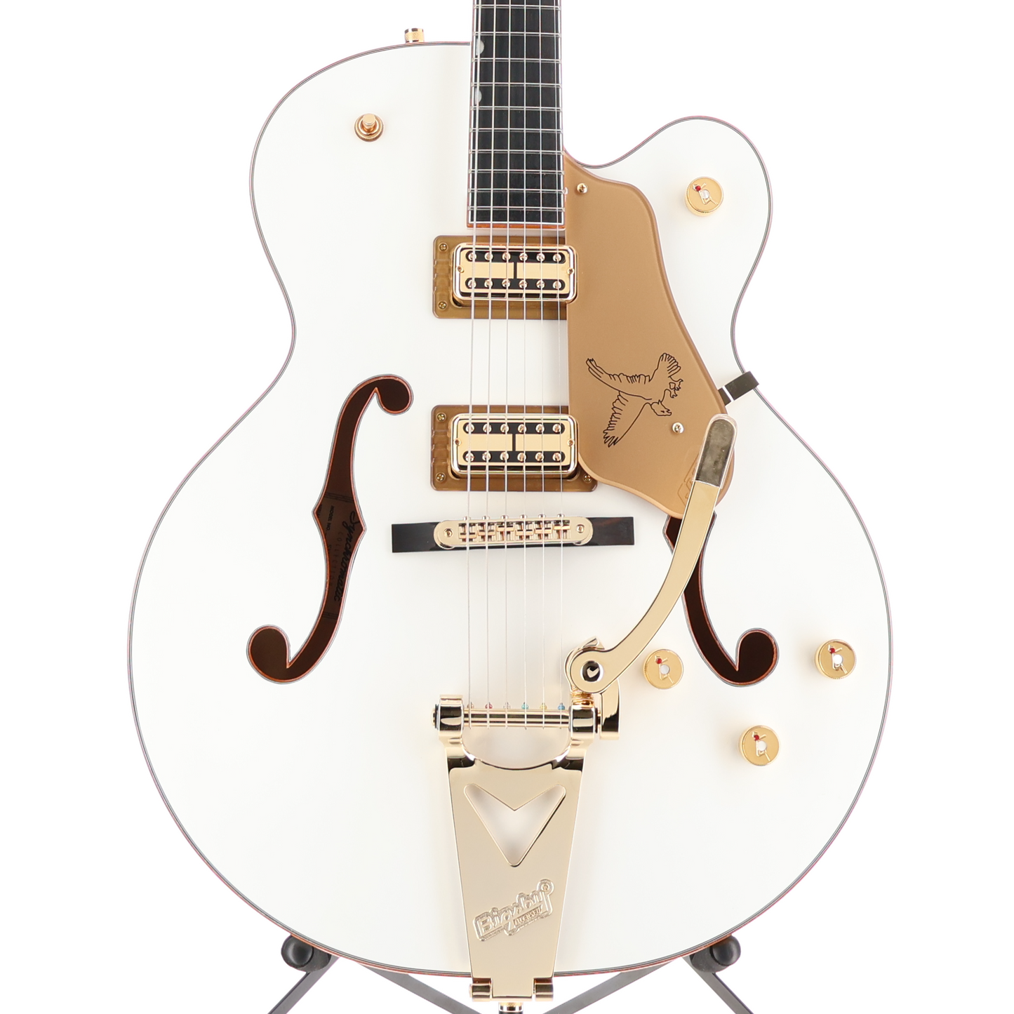 Gretsch Synchromatic Falcon Hollow Body Single-Cut with Bigsby, Ebony Fingerboard, Snowcrest White (RC2) (90532)