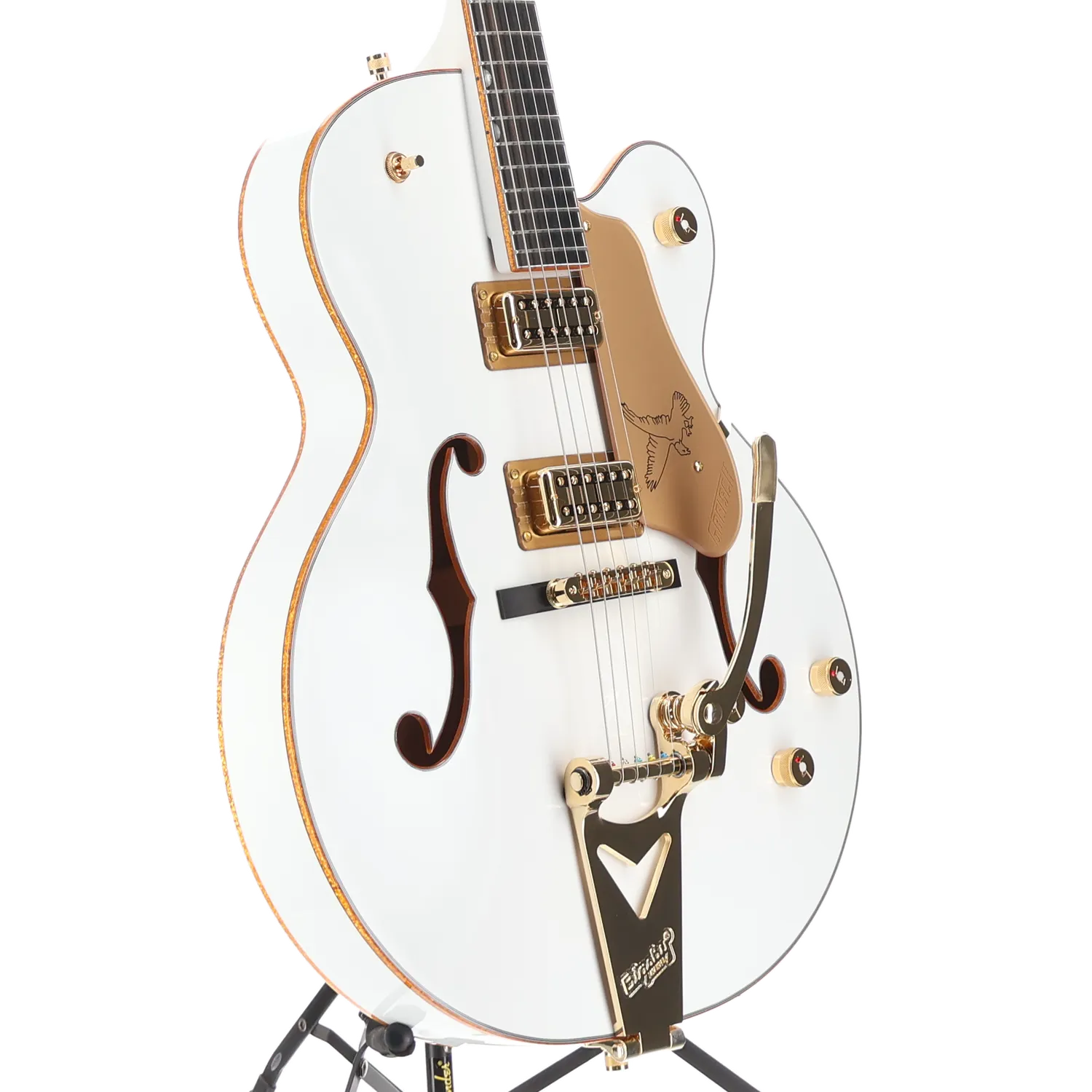Gretsch Synchromatic Falcon Hollow Body Single-Cut with Bigsby, Ebony Fingerboard, Snowcrest White (T6) (90533)