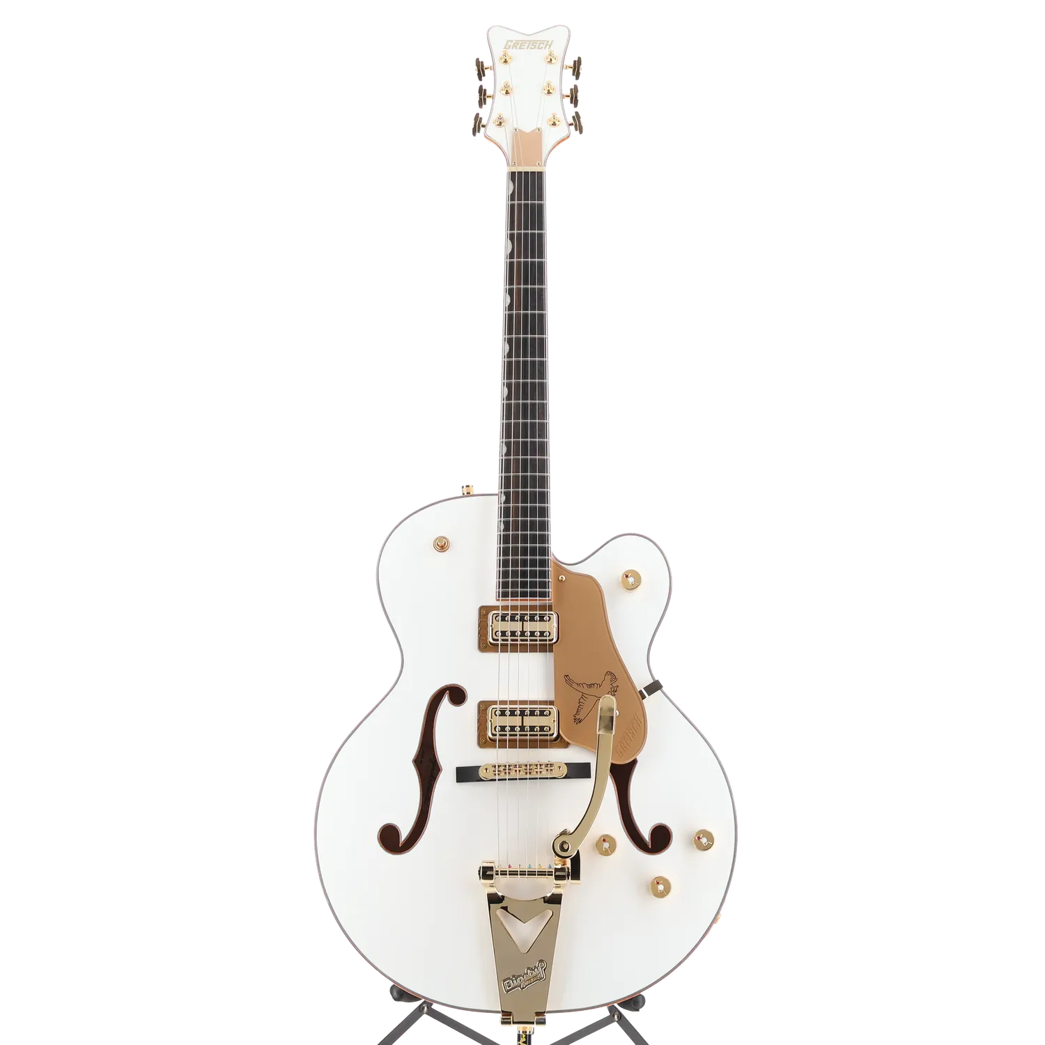 Gretsch Synchromatic Falcon Hollow Body Single-Cut with Bigsby, Ebony Fingerboard, Snowcrest White (T6) (90533)