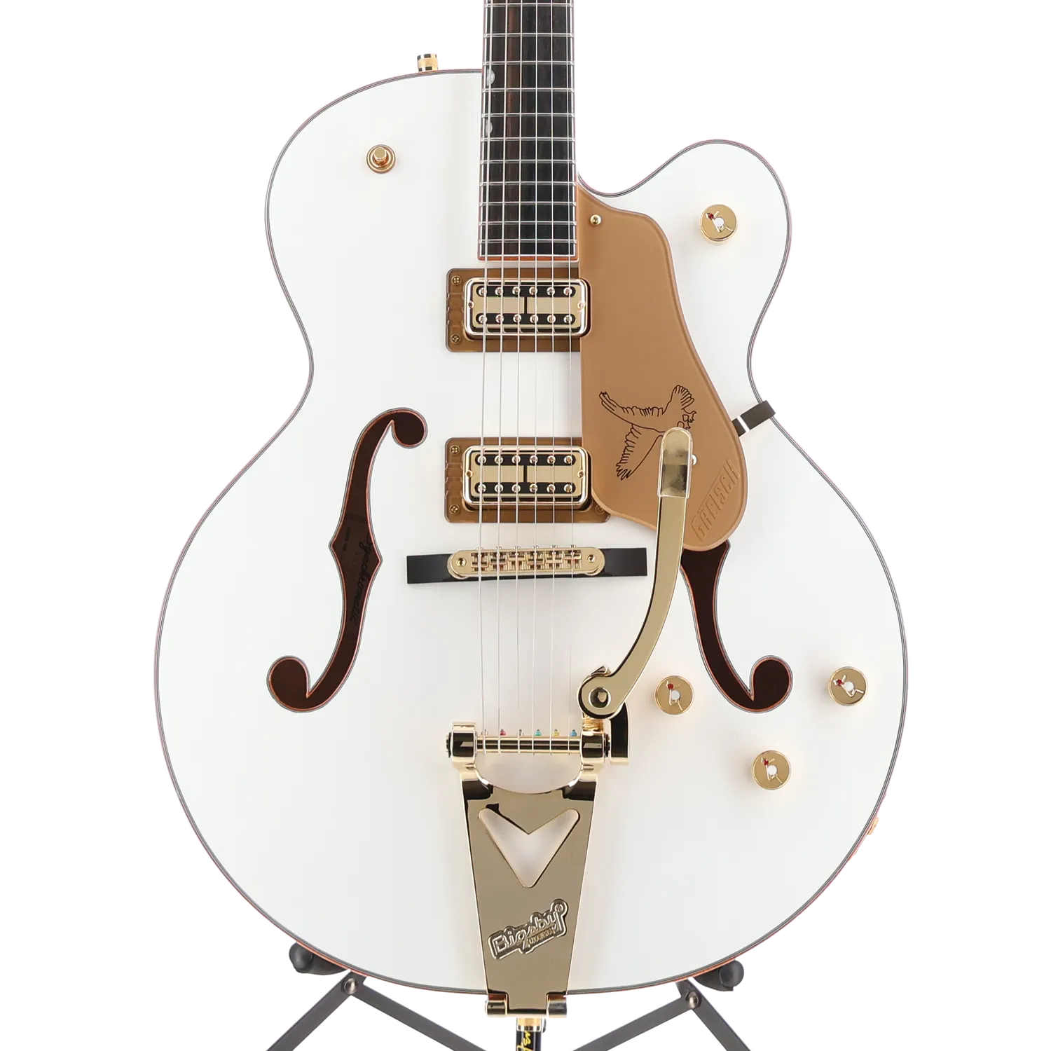 Gretsch Synchromatic Falcon Hollow Body Single-Cut with Bigsby, Ebony Fingerboard, Snowcrest White (T6) (90533)