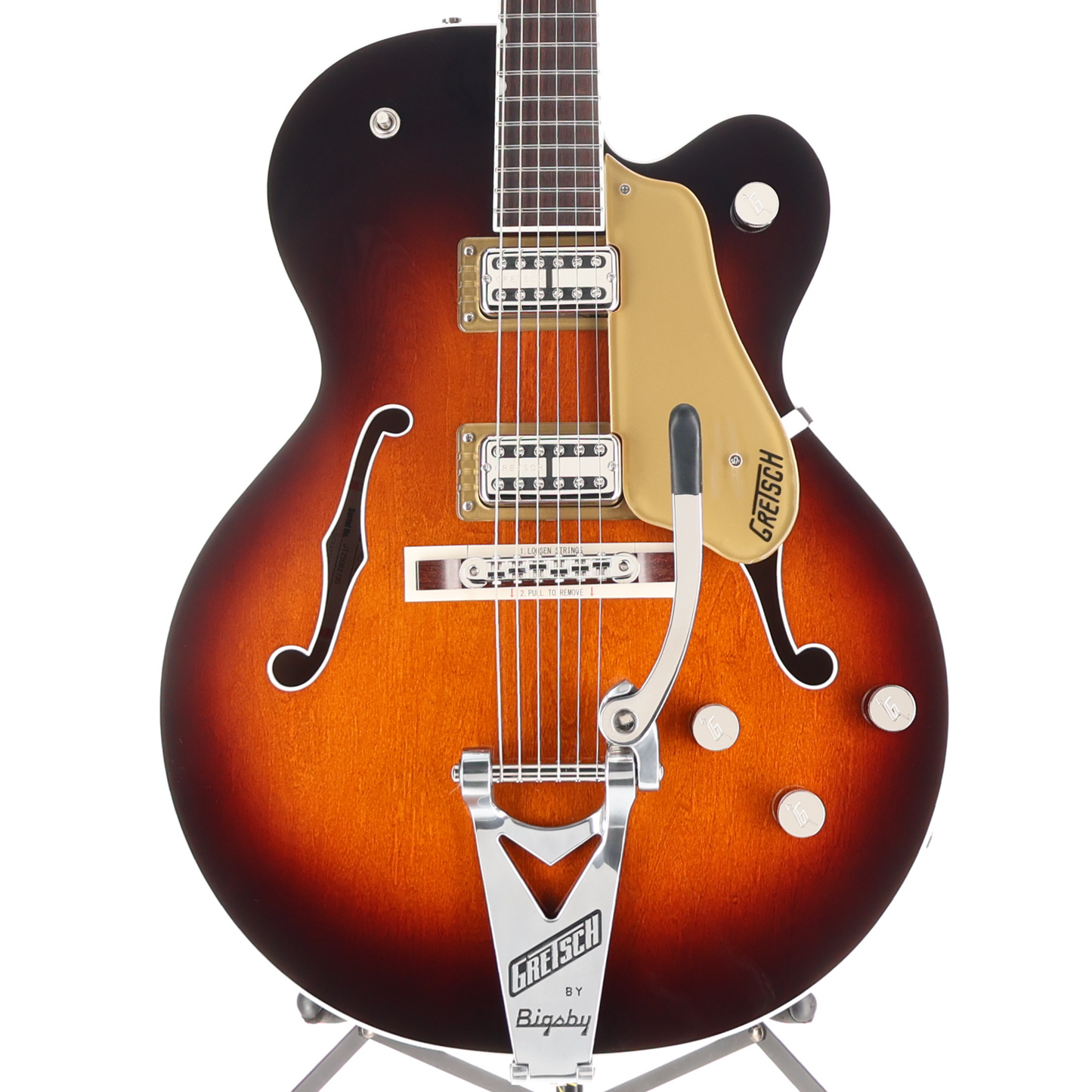 Gretsch Tennessean Hollow Body with String-Thru Bigsby and Nickel Hardware, Havana Burst, Professional Setup (H5) (82730)