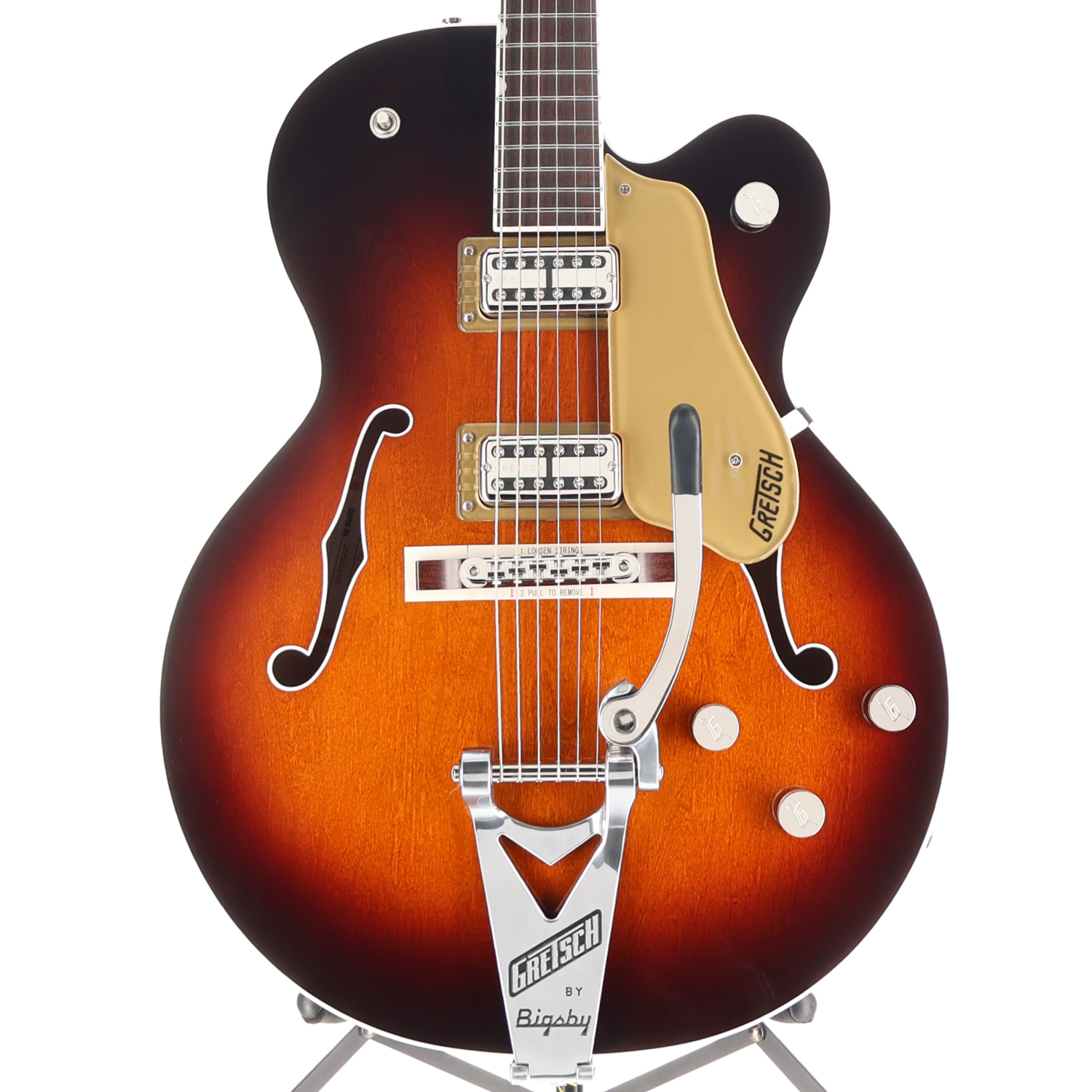 Gretsch Tennessean Hollow Body with String-Thru Bigsby and Nickel Hardware, Havana Burst, Professional Setup (H5) (82730)