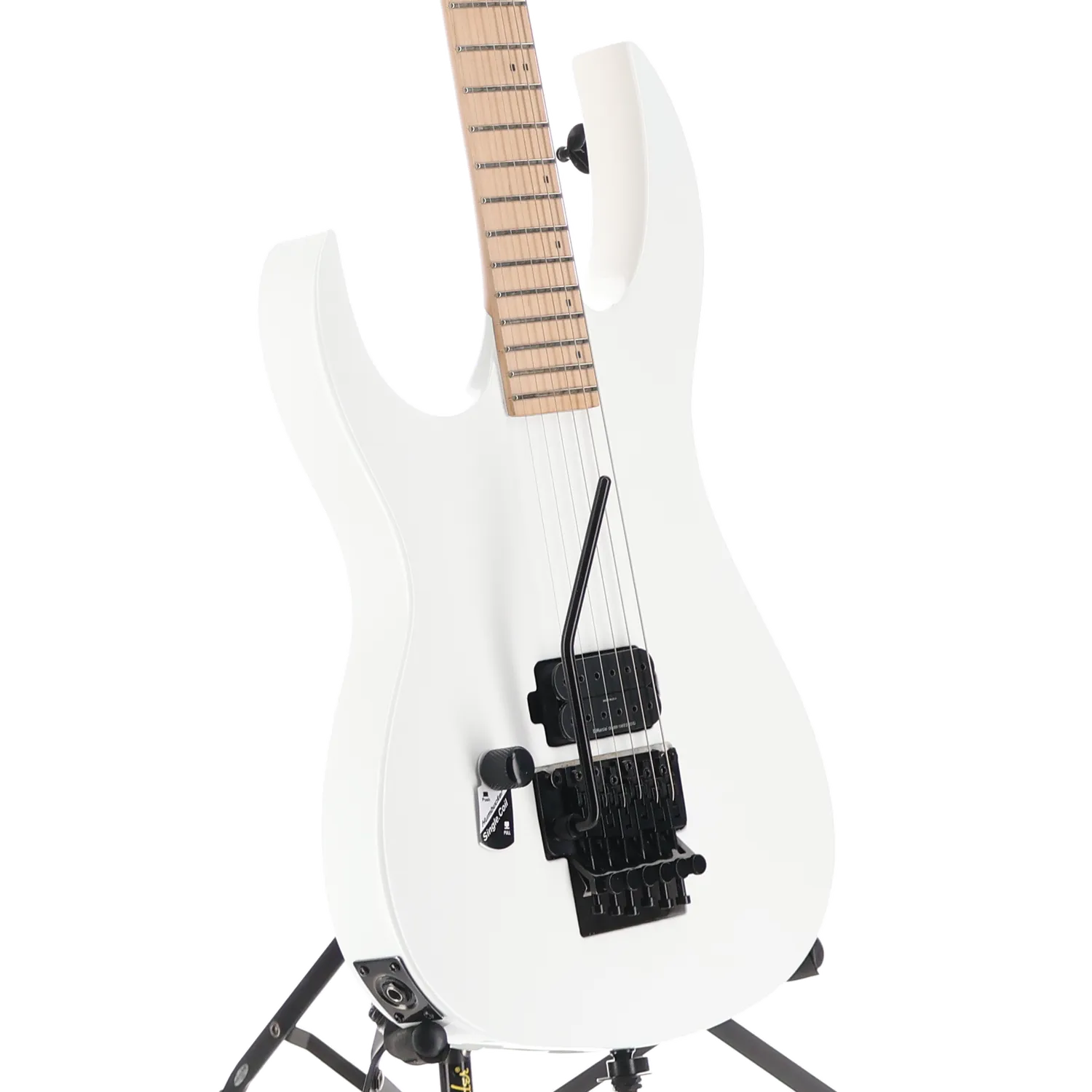 Gunslinger II Prophecy with Nyatoh Body, Maple Neck, Maple Fingerboard, and 1 Humbucking Pickup, Left Handed - White Pearl (AA7) (60069)