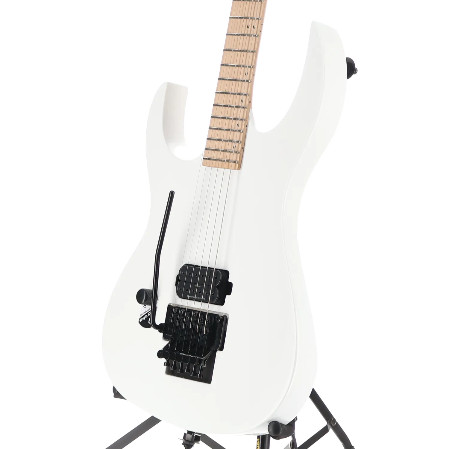 Gunslinger II Prophecy with Nyatoh Body, Maple Neck, Maple Fingerboard, and 1 Humbucking Pickup, Left Handed - White Pearl (AA7) (60069)