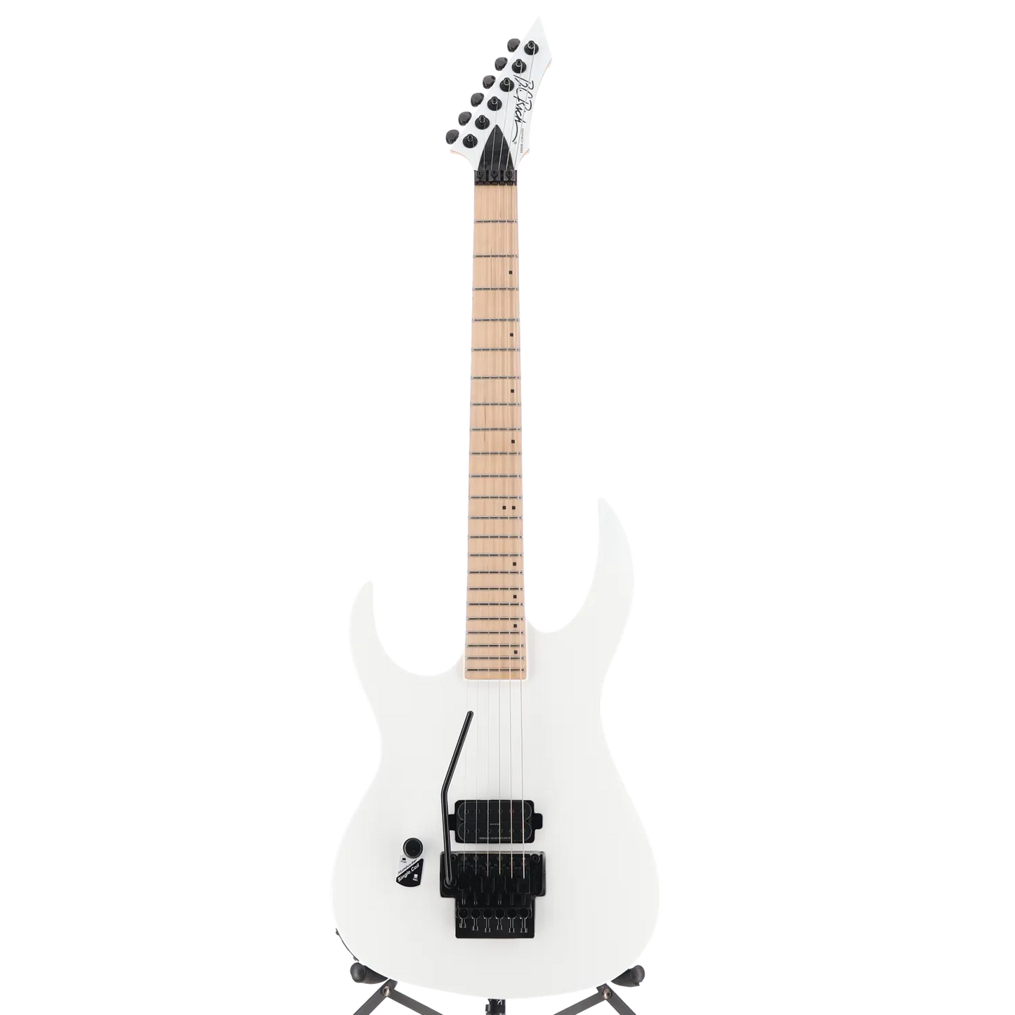 Gunslinger II Prophecy with Nyatoh Body, Maple Neck, Maple Fingerboard, and 1 Humbucking Pickup, Left Handed - White Pearl (AA7) (60069)
