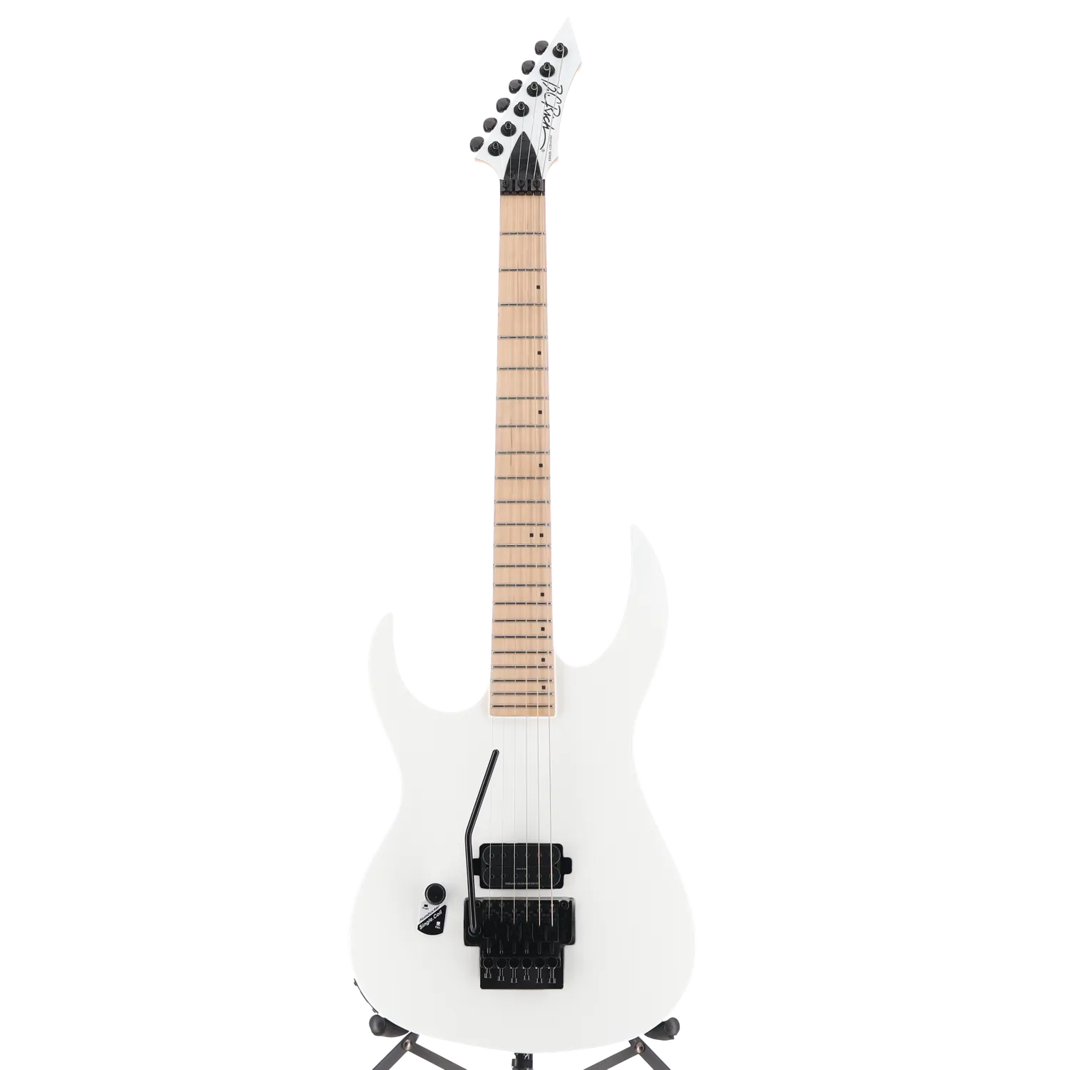 Gunslinger II Prophecy with Nyatoh Body, Maple Neck, Maple Fingerboard, and 1 Humbucking Pickup, Left Handed - White Pearl (AA7) (60069)