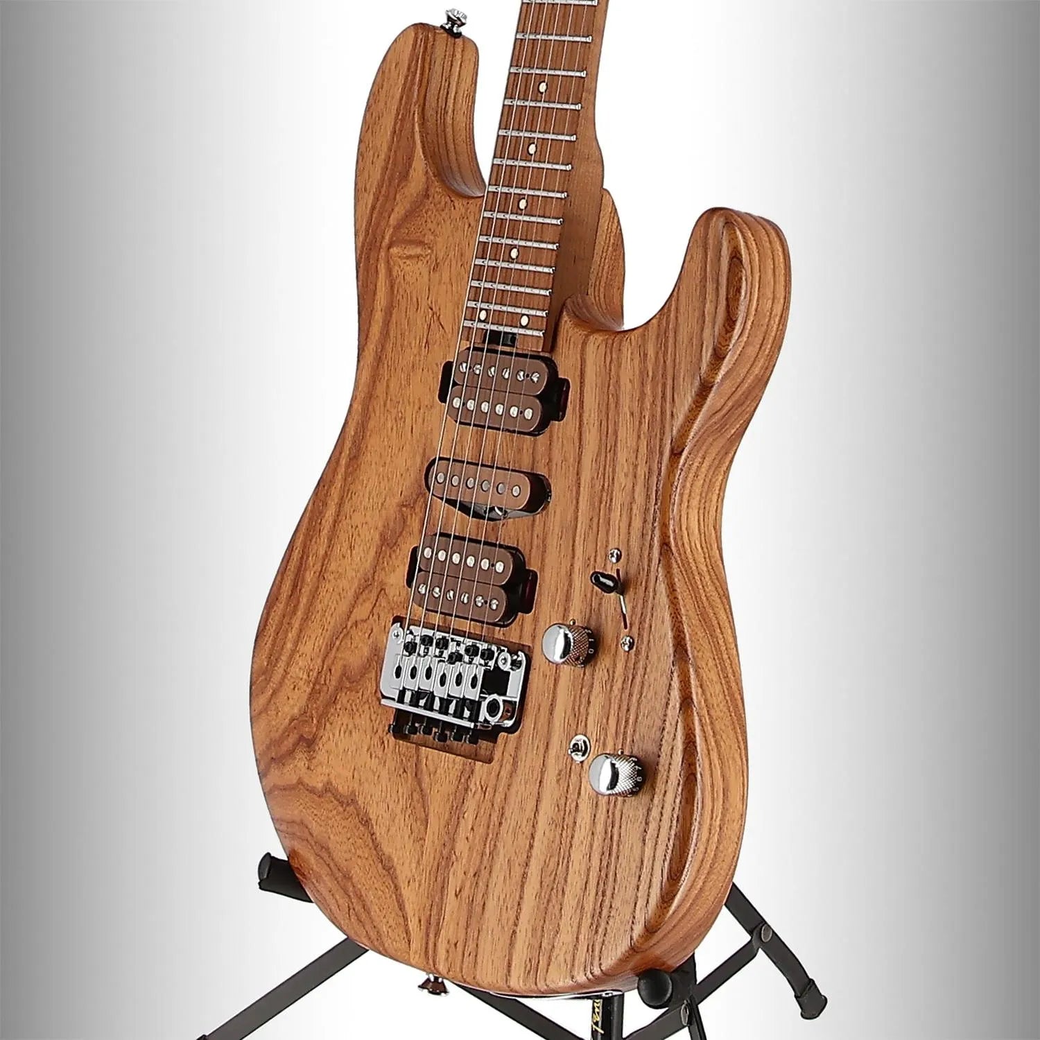 Guthrie Govan Signature HSH Caramelized Ash, Caramelized Flame Maple Fingerboard, Natural (X6) (00262)