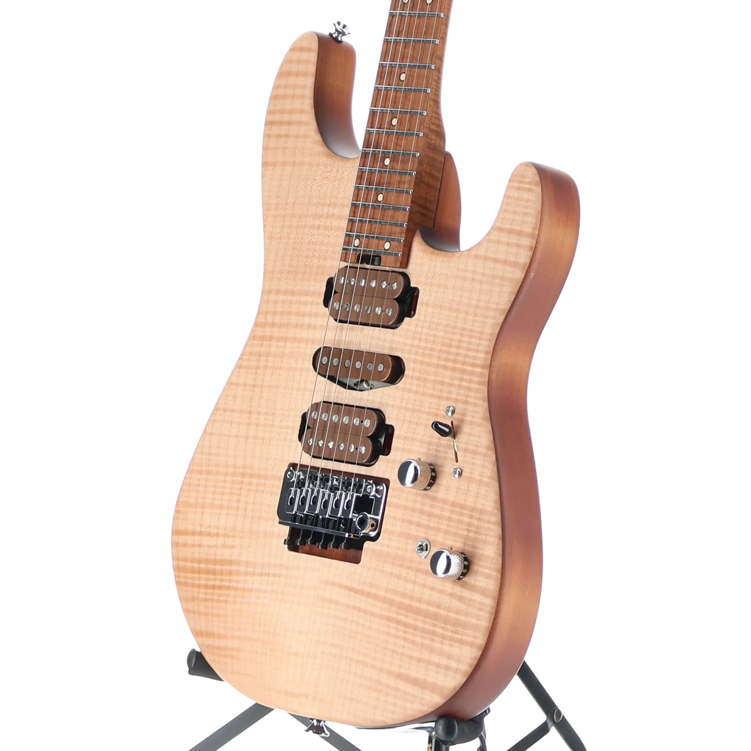 Guthrie Govan Signature HSH Flame Maple, Caramelized Flame Maple Fingerboard, Natural (L3) (00271)