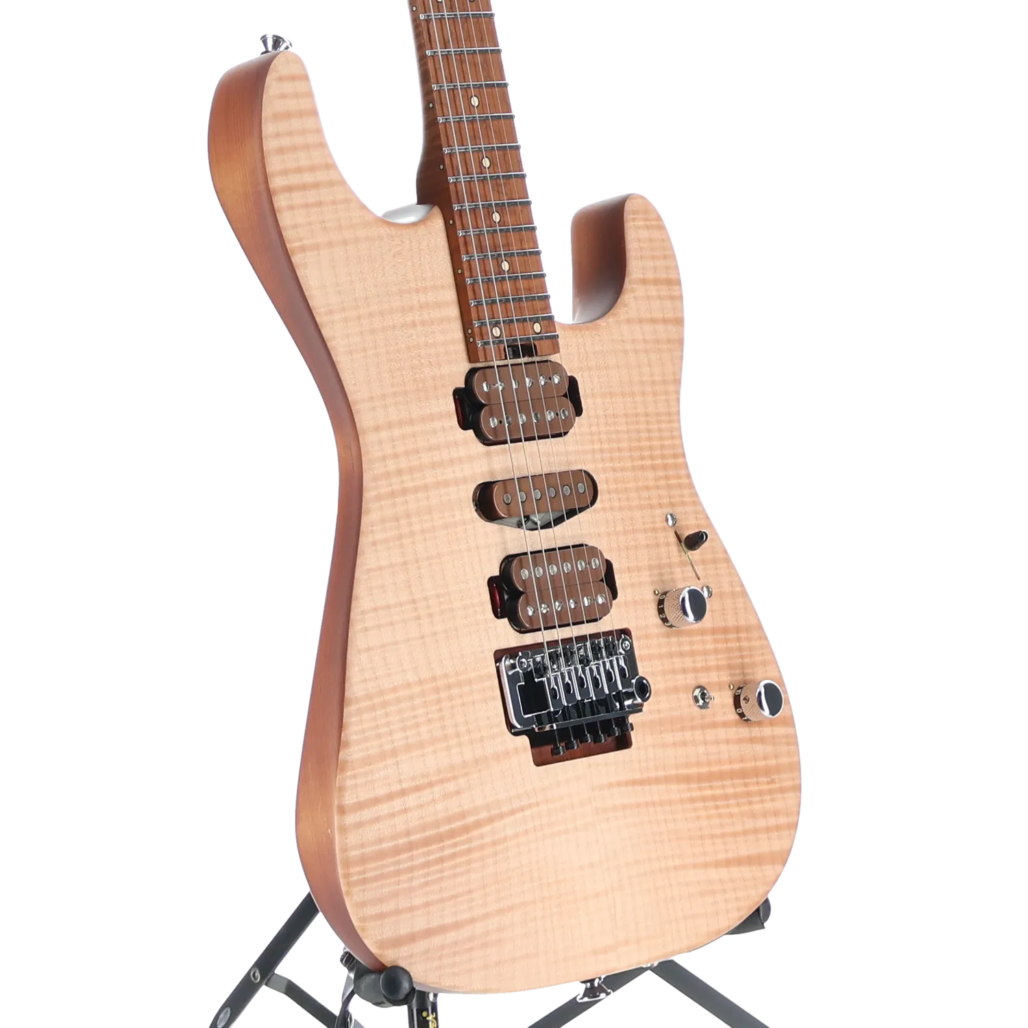 Guthrie Govan Signature HSH Flame Maple, Caramelized Flame Maple Fingerboard, Natural (L3) (00271)