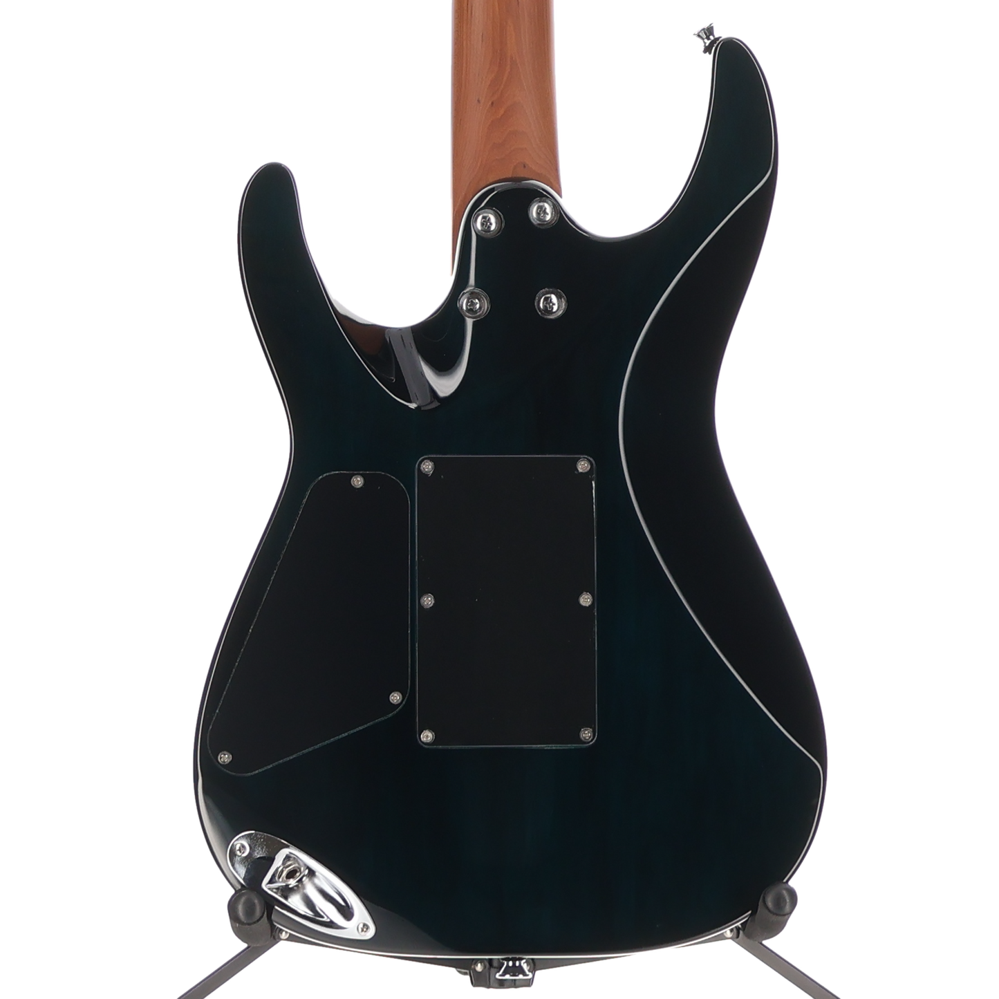 Charvel Pro-Mod Plus Dinky DK24 HSS 2PT EB QM, Ebony Fingerboard - Blue Curaçao (AA6) (01328)