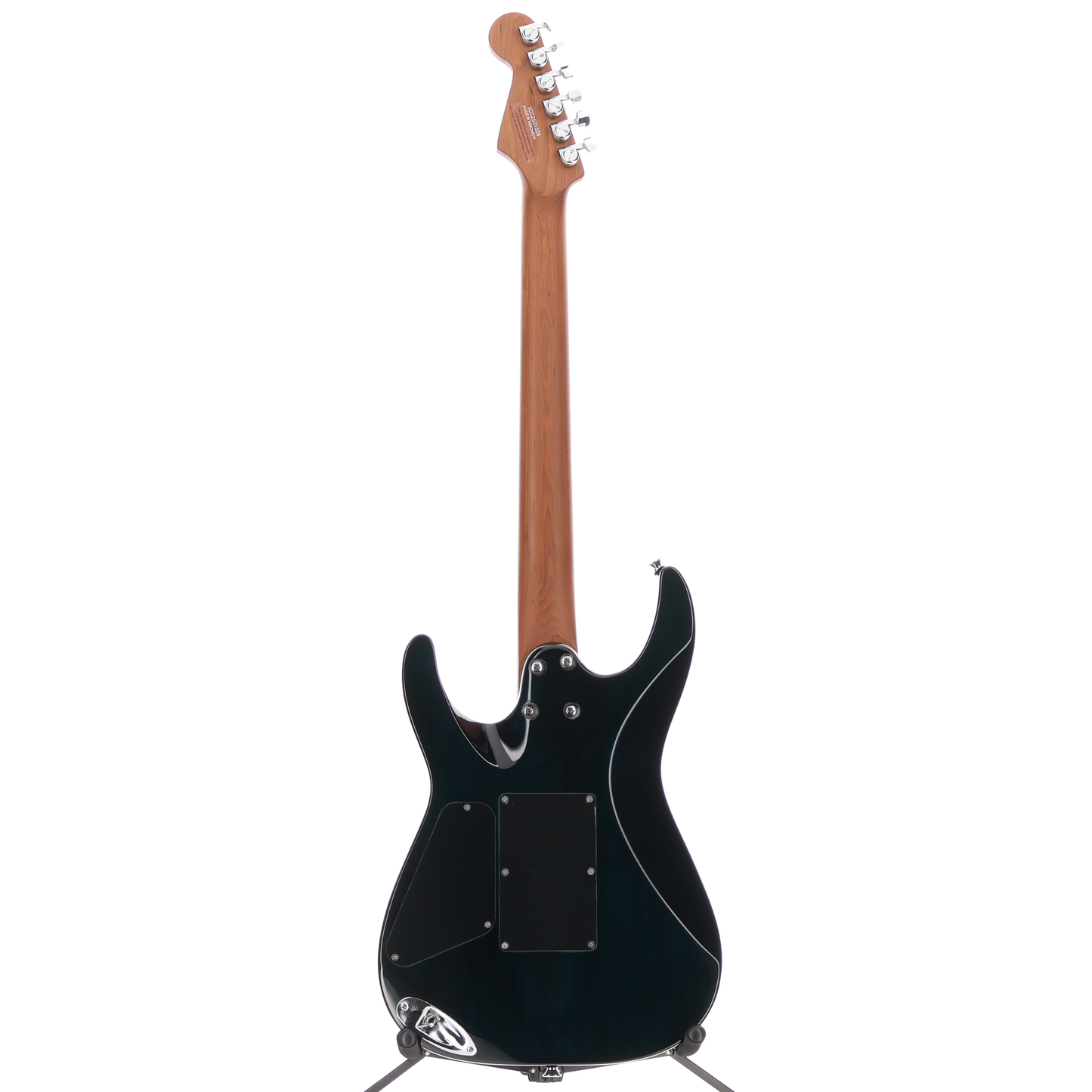 Charvel Pro-Mod Plus Dinky DK24 HSS 2PT EB QM, Ebony Fingerboard - Blue Curaçao (AA6) (01328)